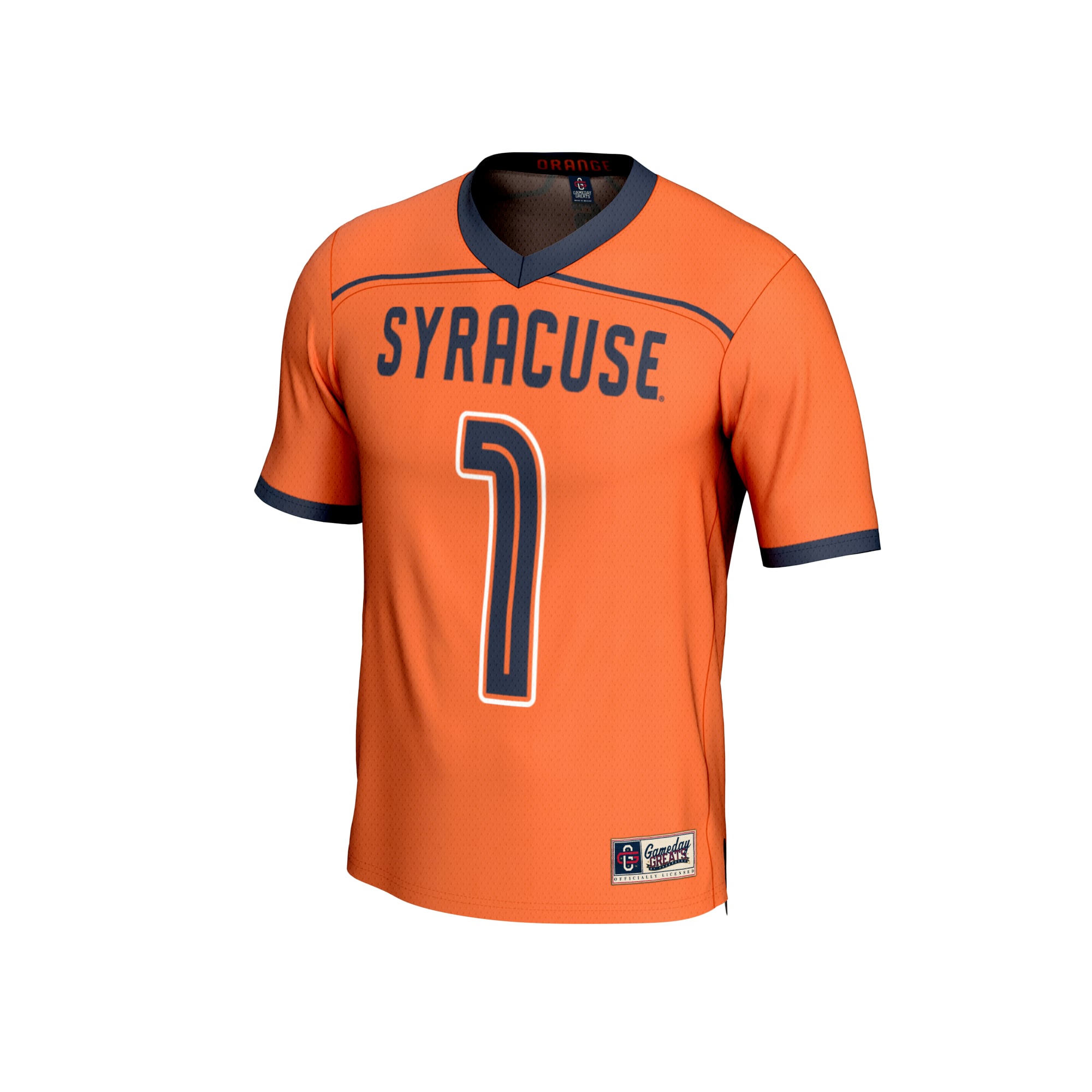 Syracuse Orange Unisex Lightweight Men's Lacrosse Fashion Jersey Orange - front view