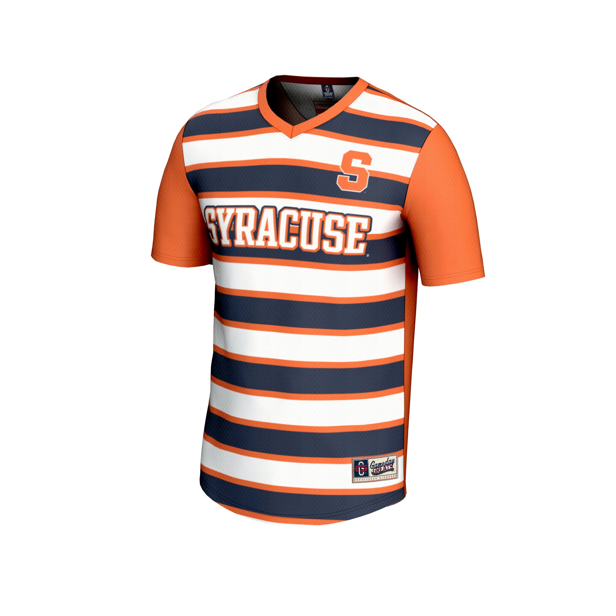 #1 Syracuse Orange Unisex Lightweight Soccer Fashion Jersey Orange - front view