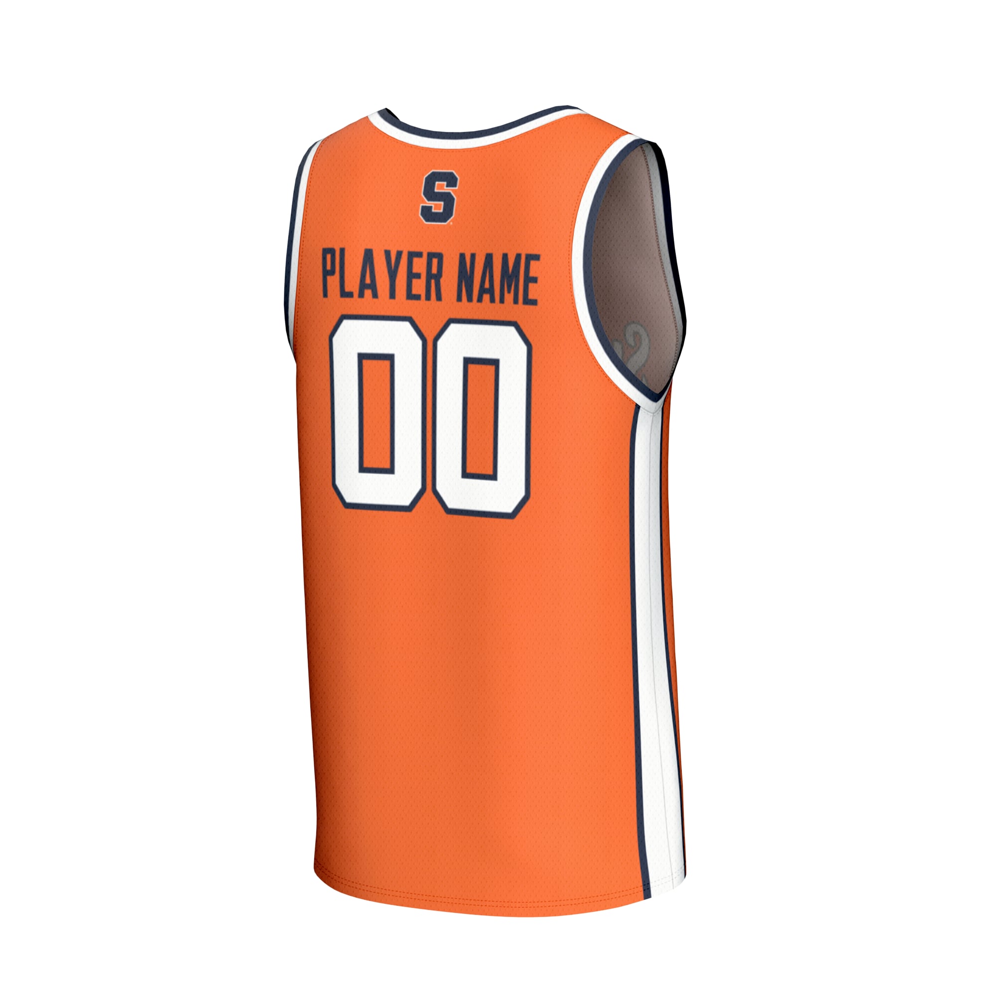 Syracuse Orange Unisex Men's Basketball Lightweight Jersey Orange - back view