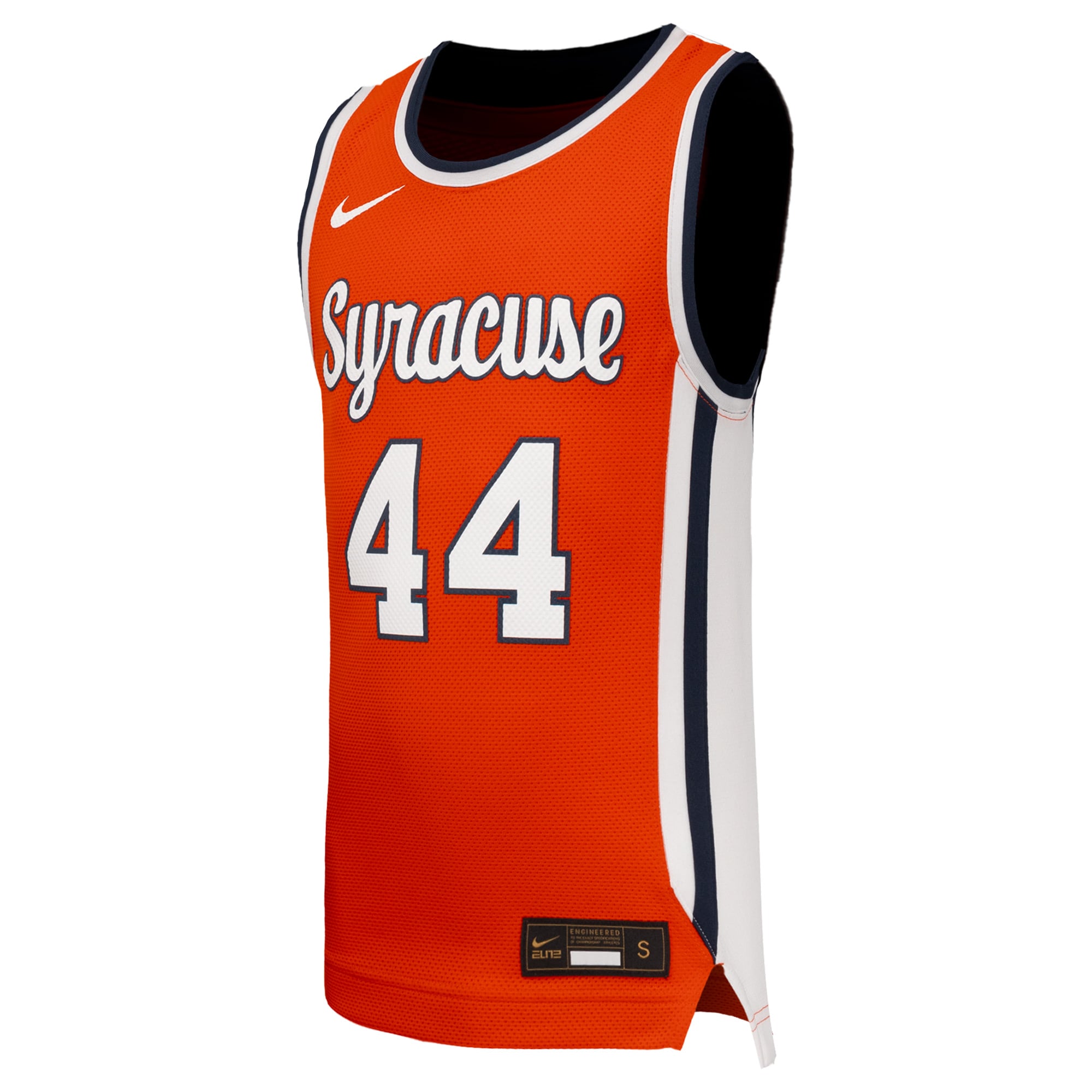 #44 Syracuse Orange Youth Basketball Jersey Orange - front view