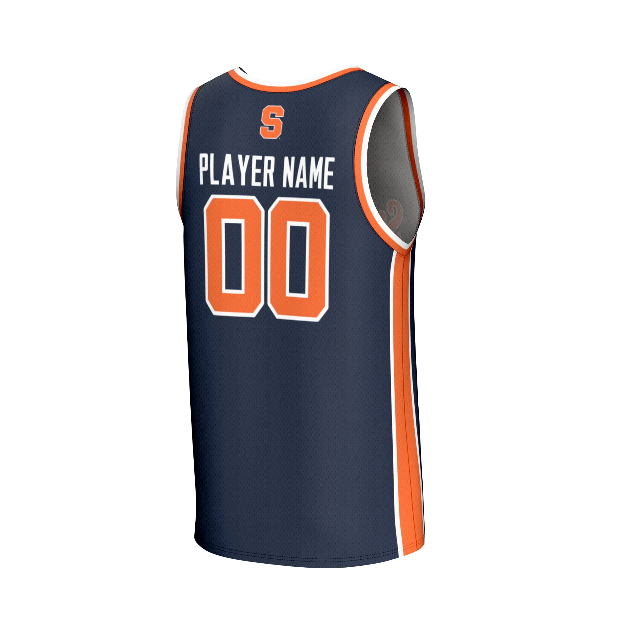 Syracuse Orange Youth Men's Basketball Lightweight Jersey Navy - back view