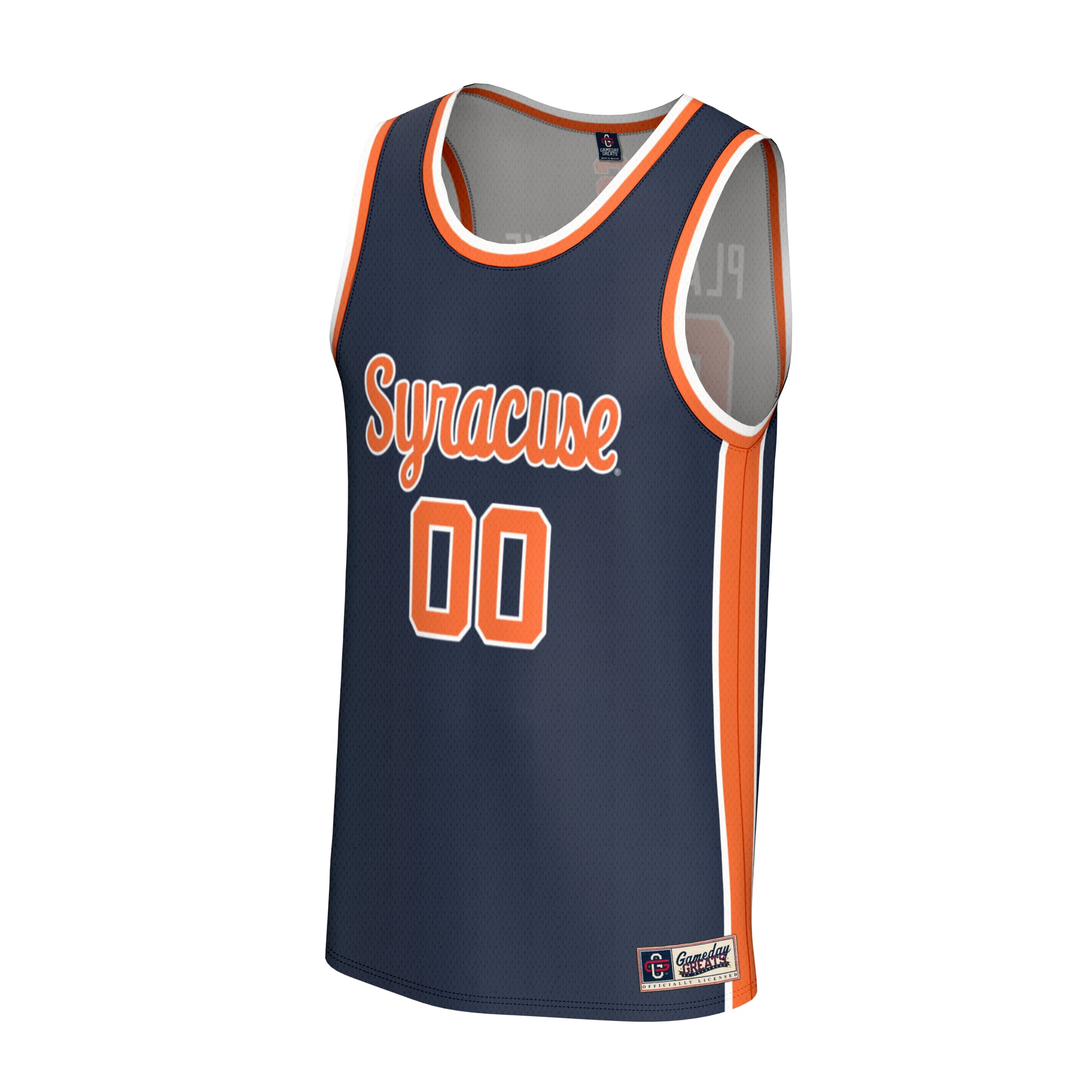 Syracuse Orange Youth Men's Basketball Lightweight Jersey Navy - front view