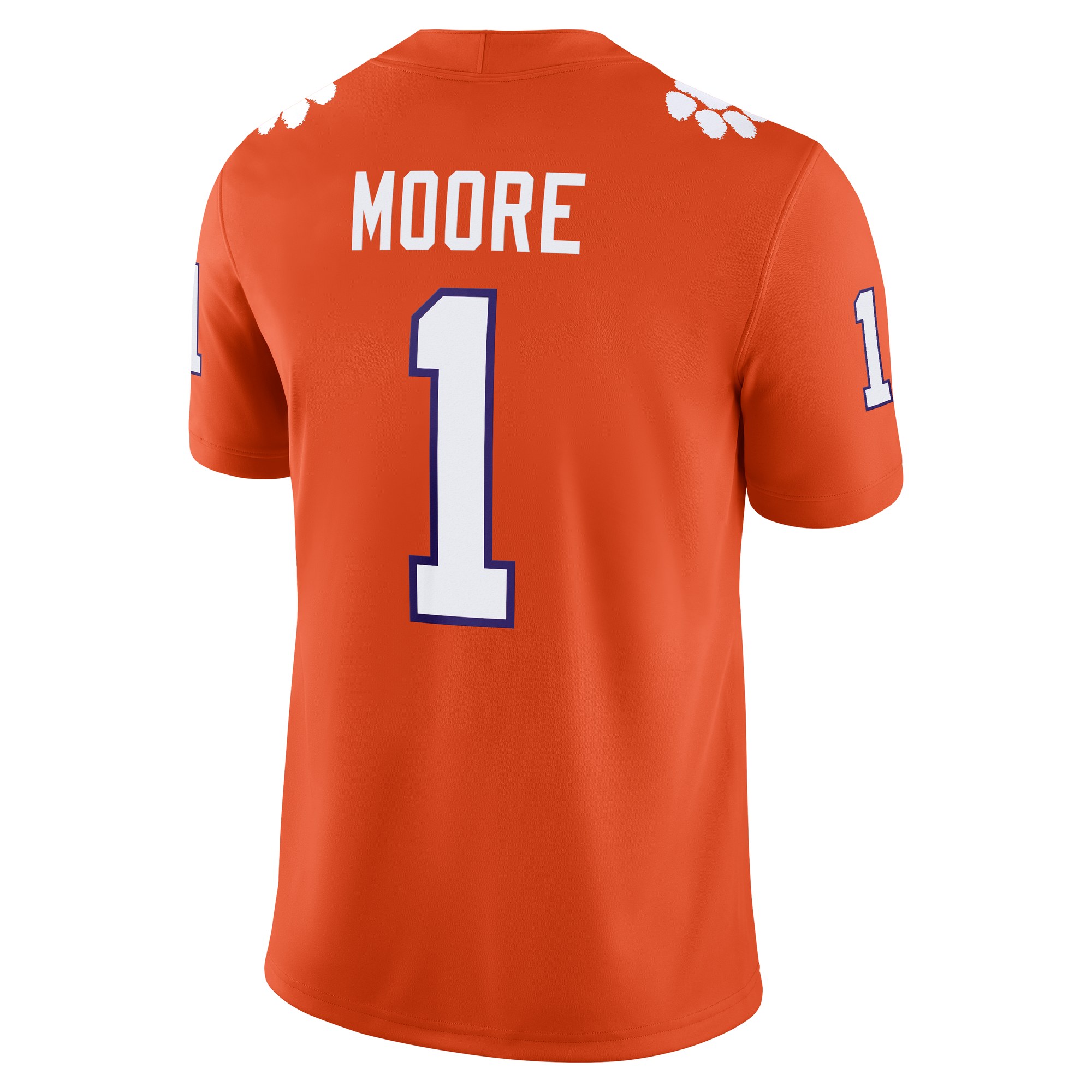 T.J. Moore Clemson Tigers Football Jersey Orange - back view
