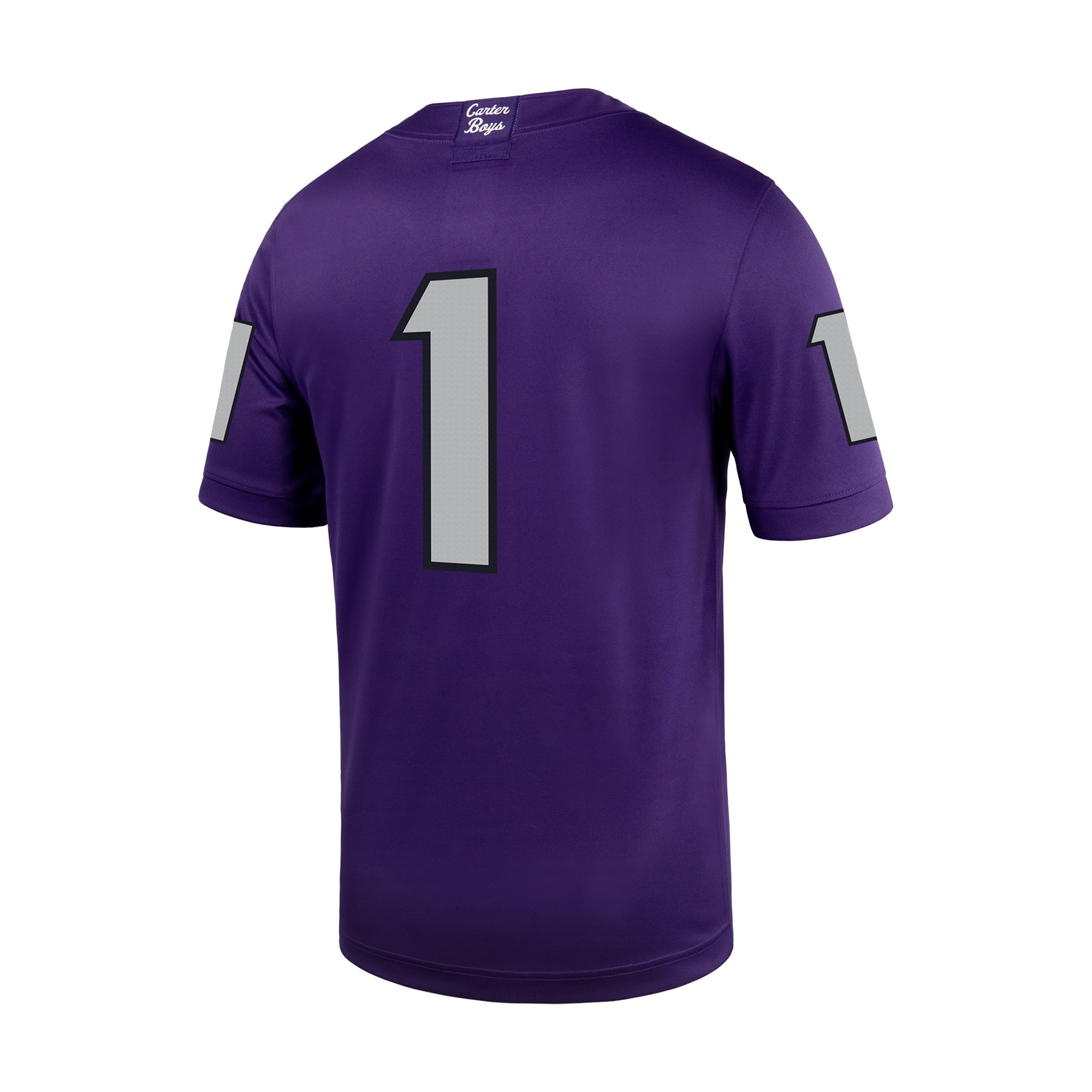 #1 TCU Horned Frogs Football Jersey - Purple - back view