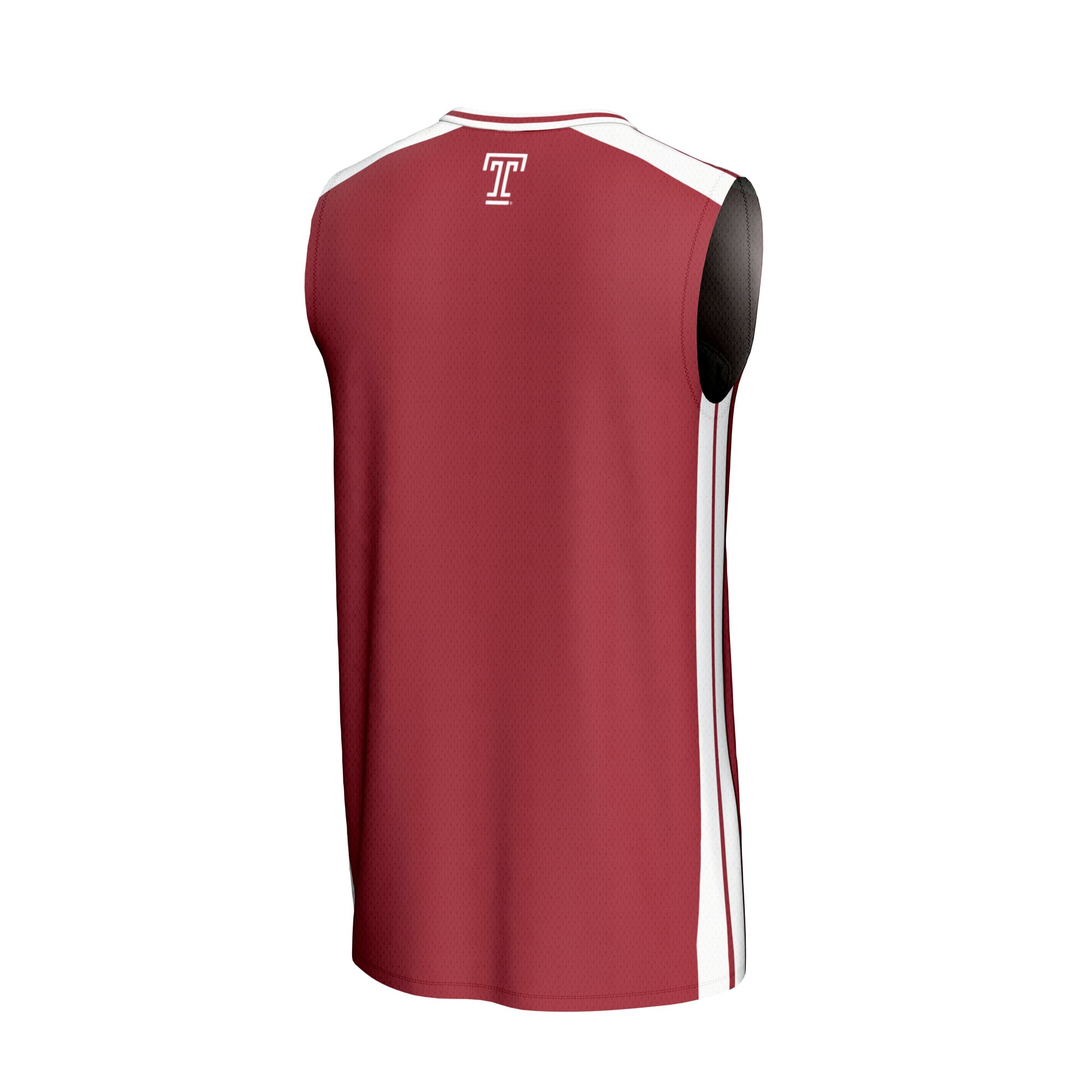Temple Owls Basketball Jersey Red - back view