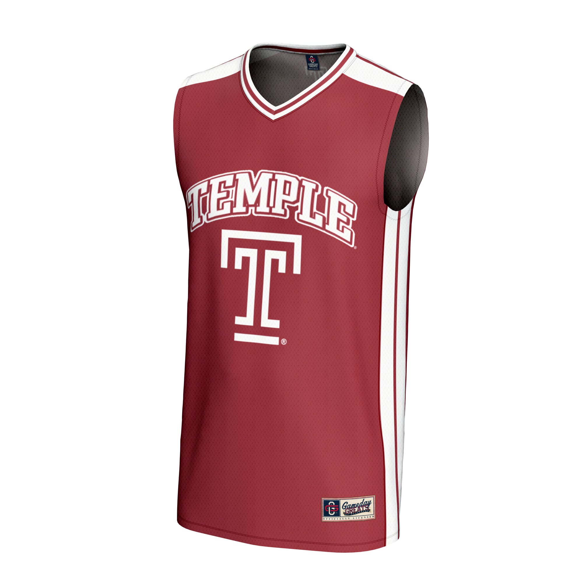 Temple Owls Basketball Jersey Red - front view