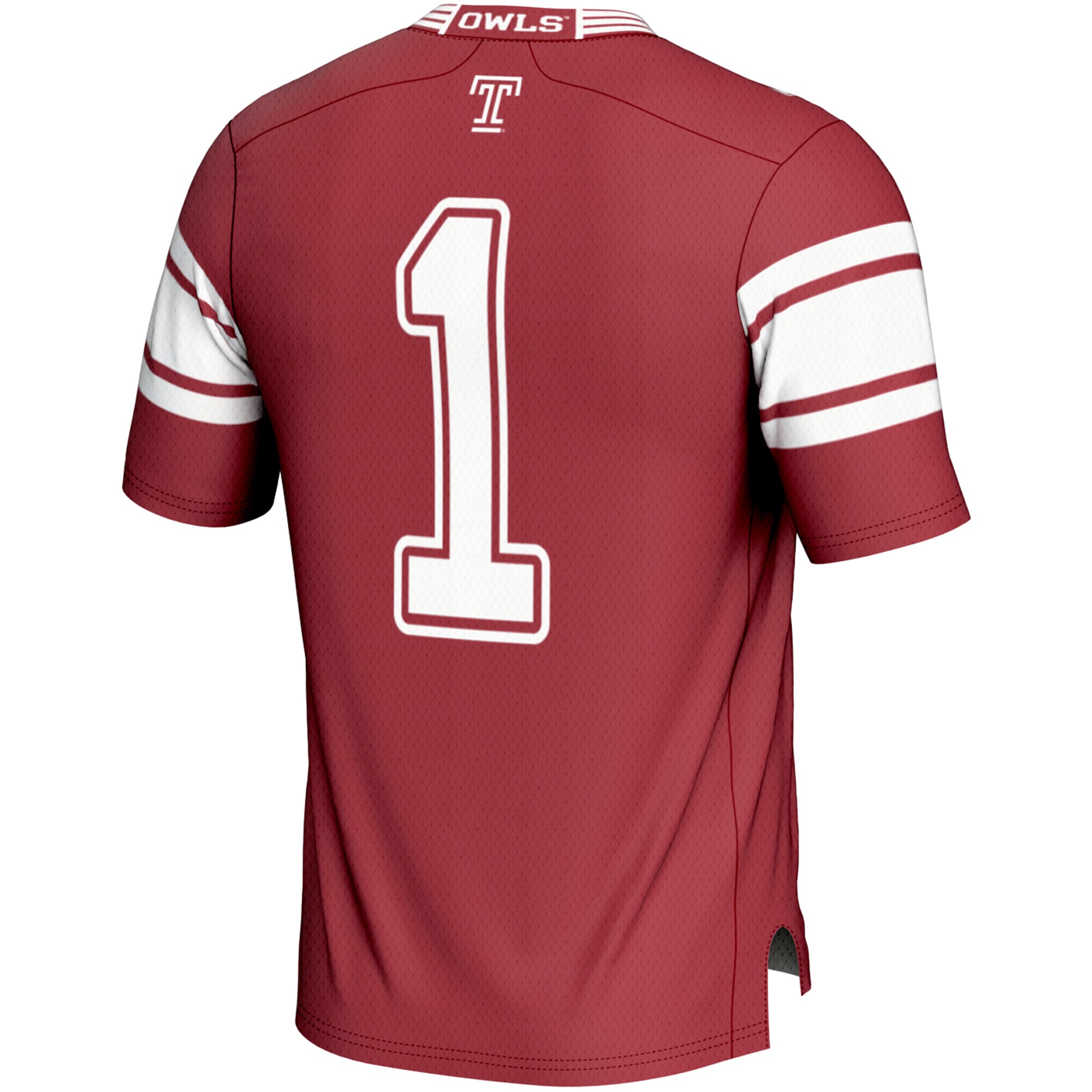 #1 Temple Owls Endzone Football Jersey Cherry - detail view 1