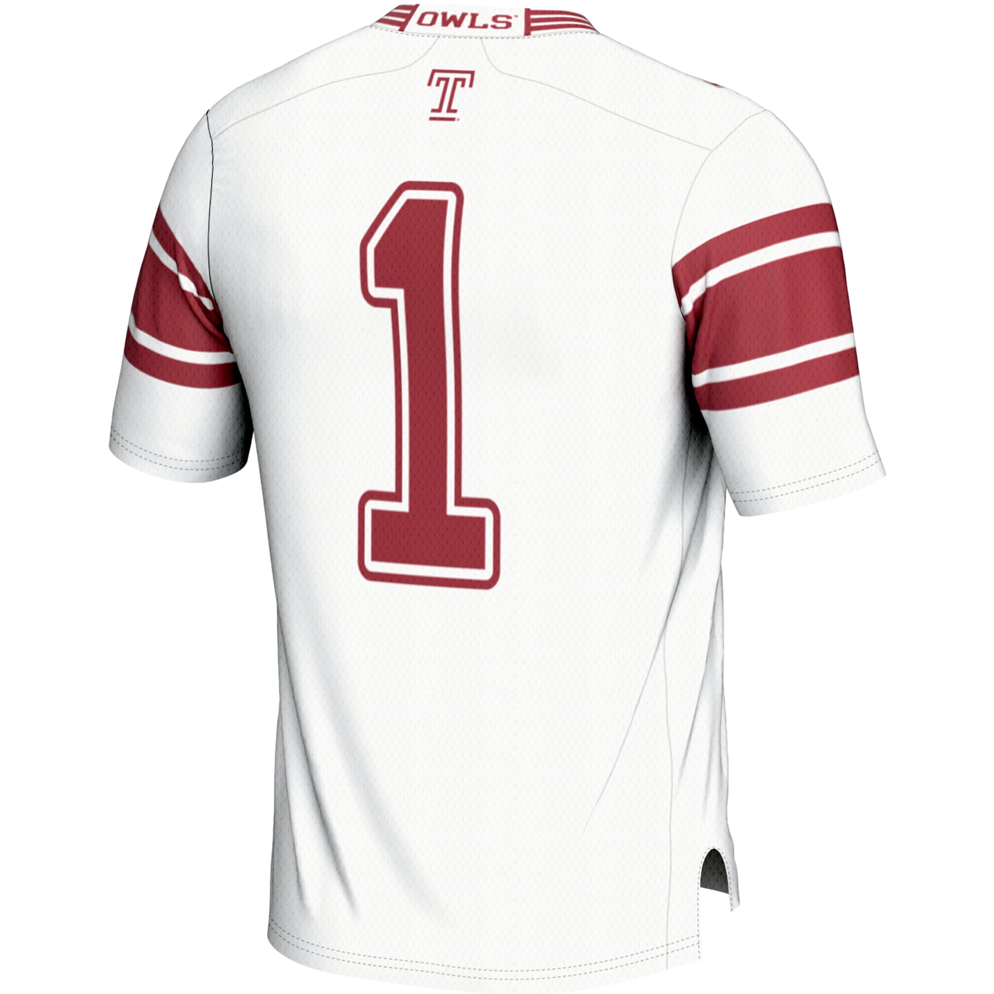 #1 Temple Owls Endzone Football Jersey White - detail view 1