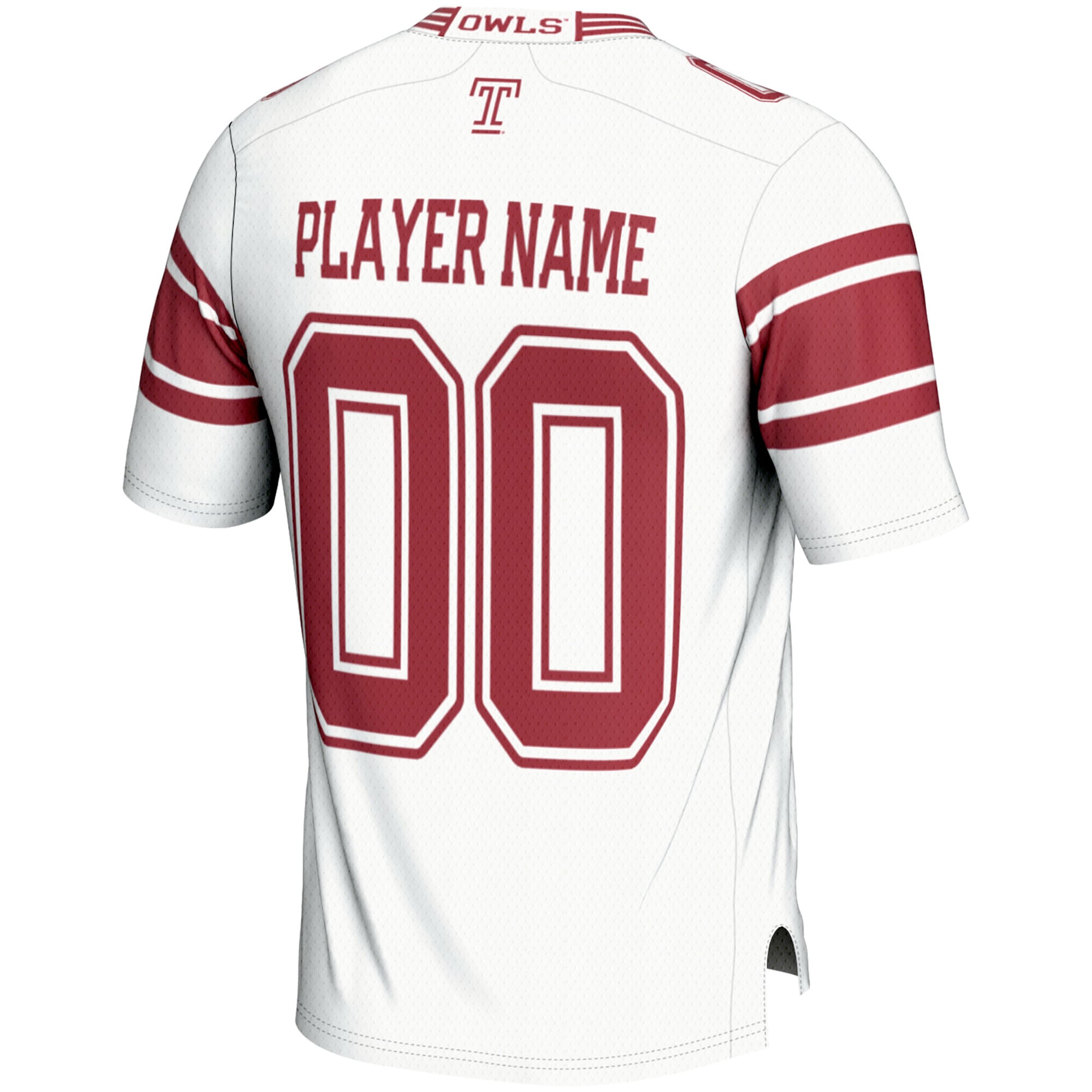 Temple Owls Football Jersey White - back view