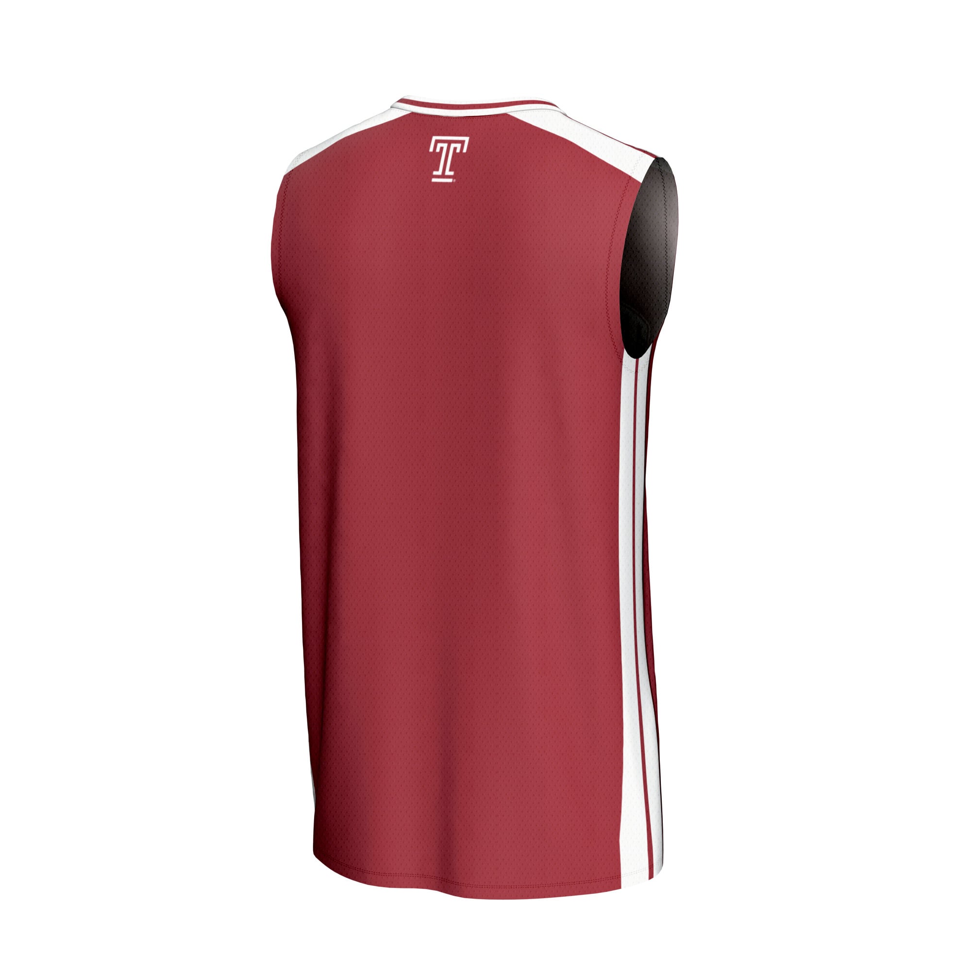 Temple Owls Youth Basketball Jersey Red - back view