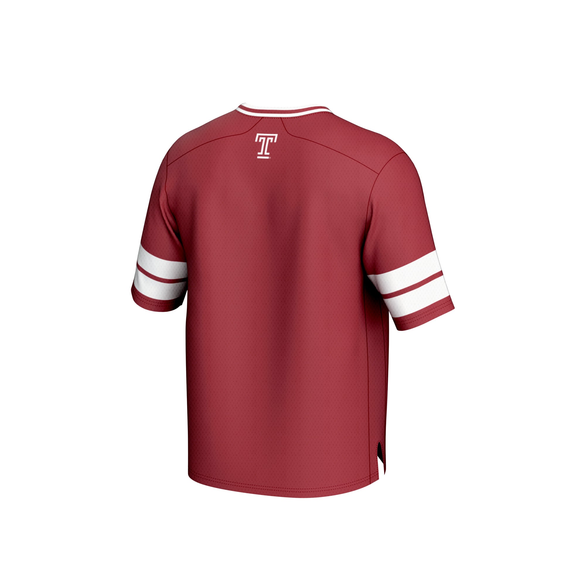 Temple Owls Youth Football Jersey Red - back view