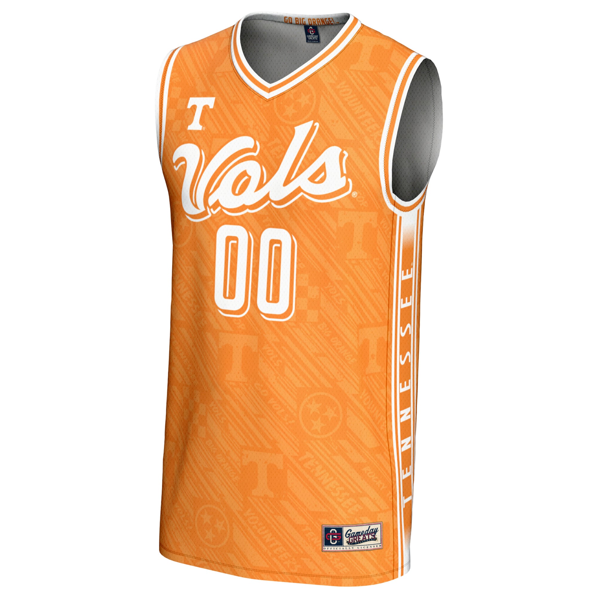 Tennessee Lady Vols Unisex Women's Basketball Lightweight Highlight Print Jersey - front view