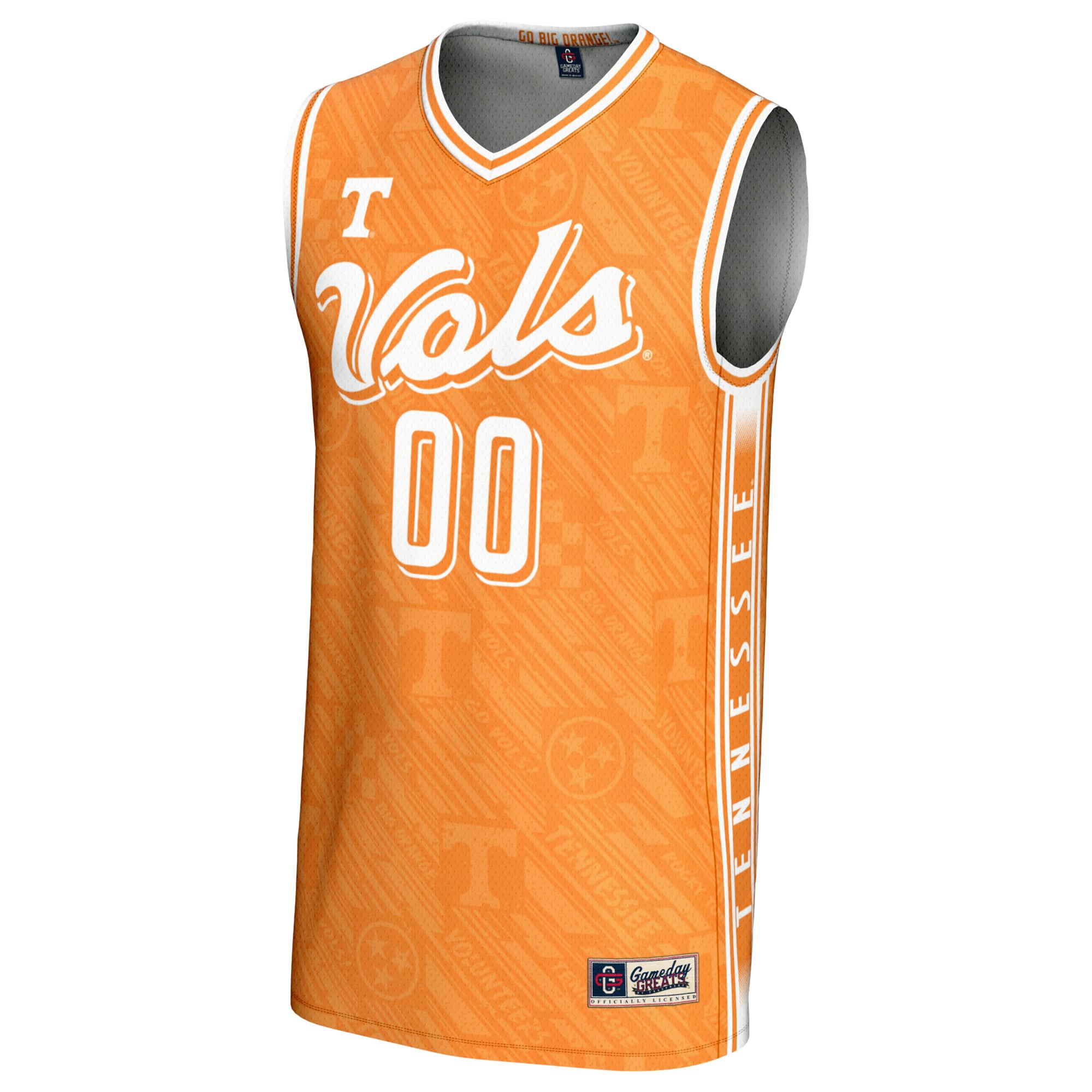 Tennessee Lady Vols Youth Women's Basketball Lightweight Highlight Print Jersey - front view
