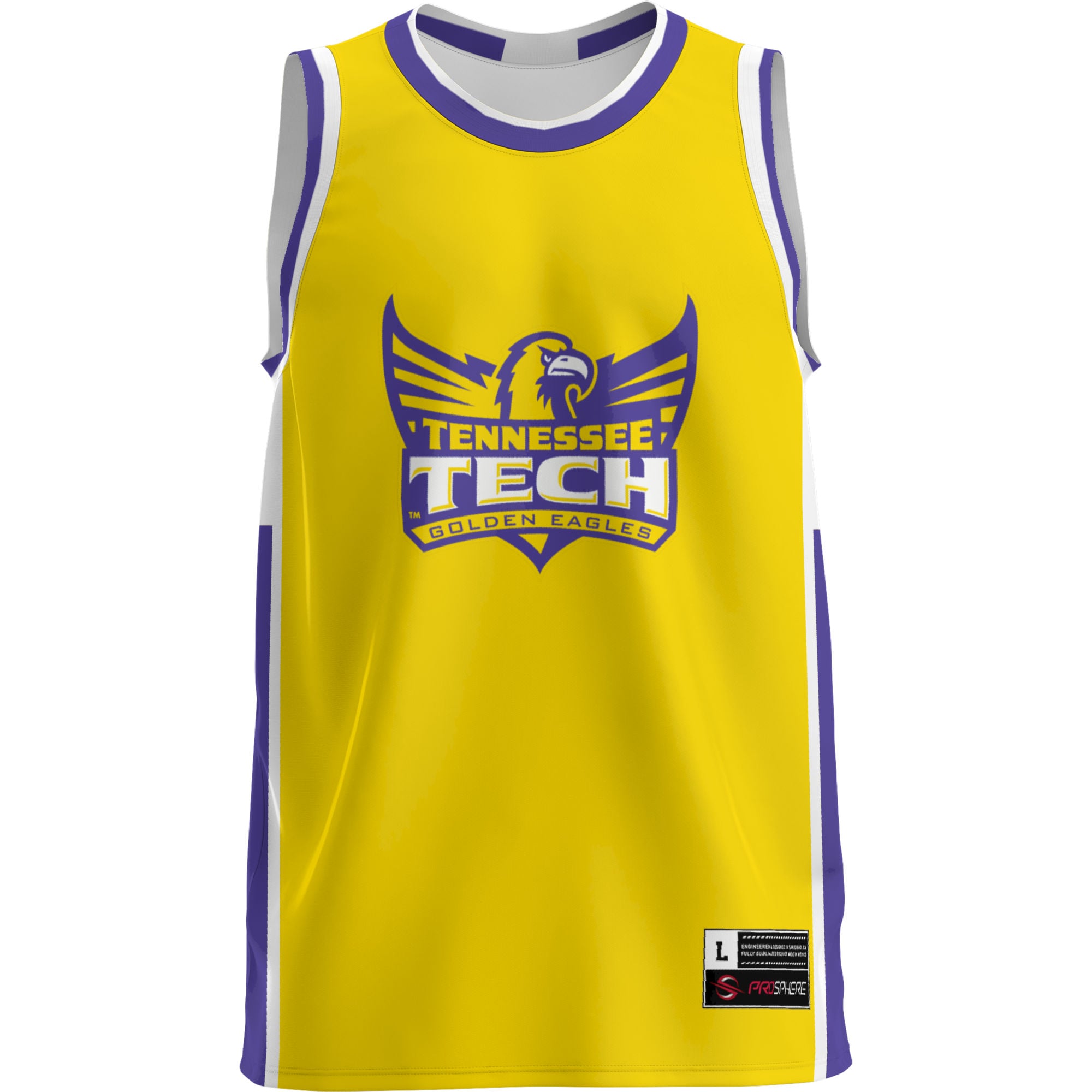 Tennessee Tech Golden Eagles Lightweight Basketball Jersey Gold - front view