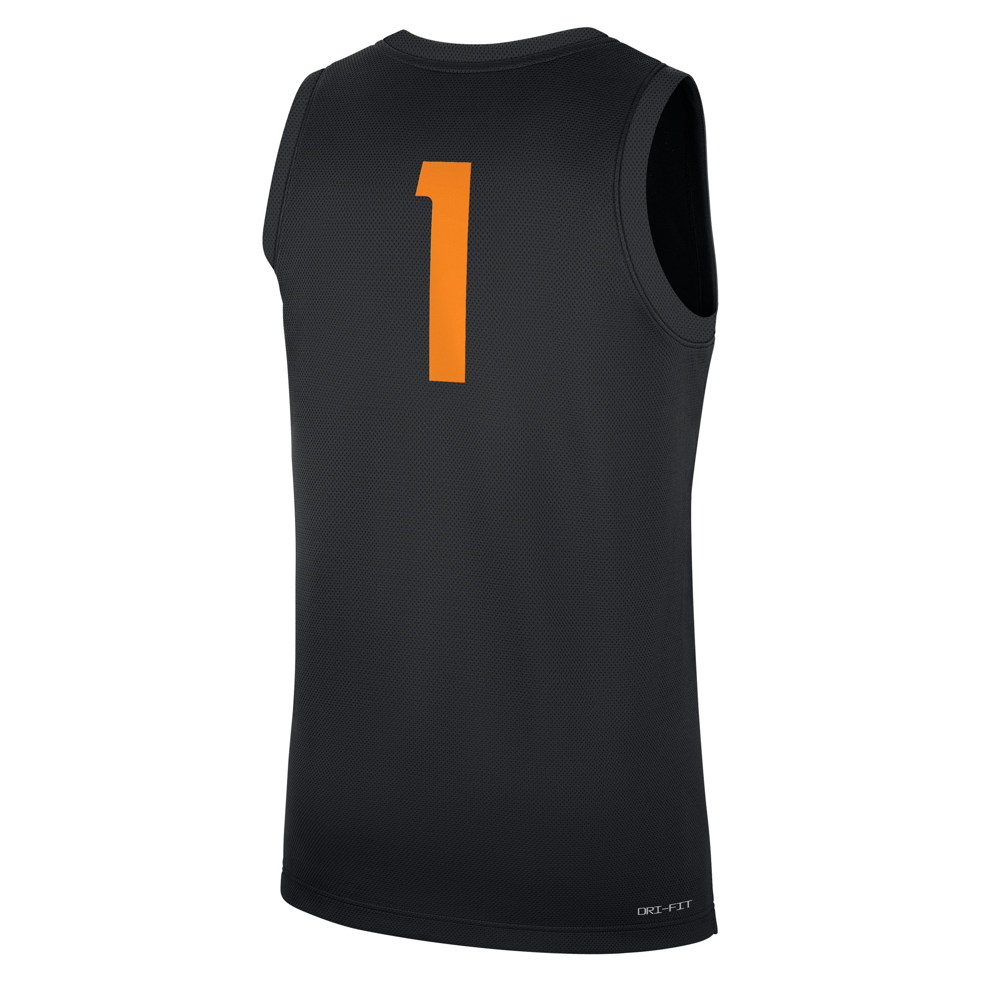 Tennessee Volunteers #1 Basketball Jersey Black - back view