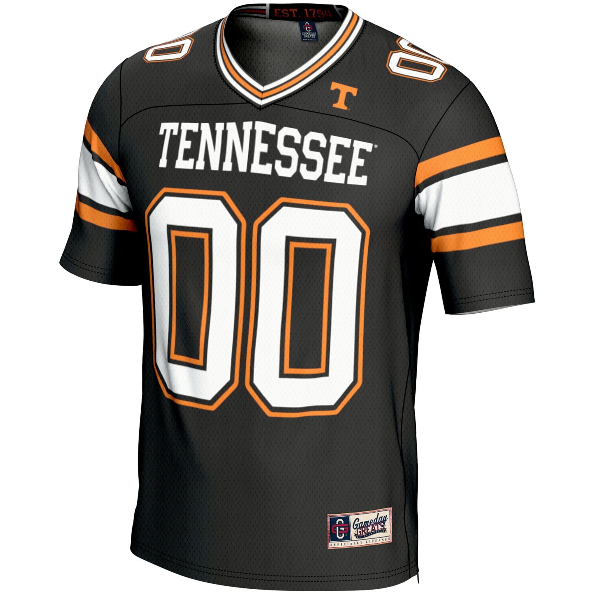Tennessee Volunteers Football Jersey Black - front view