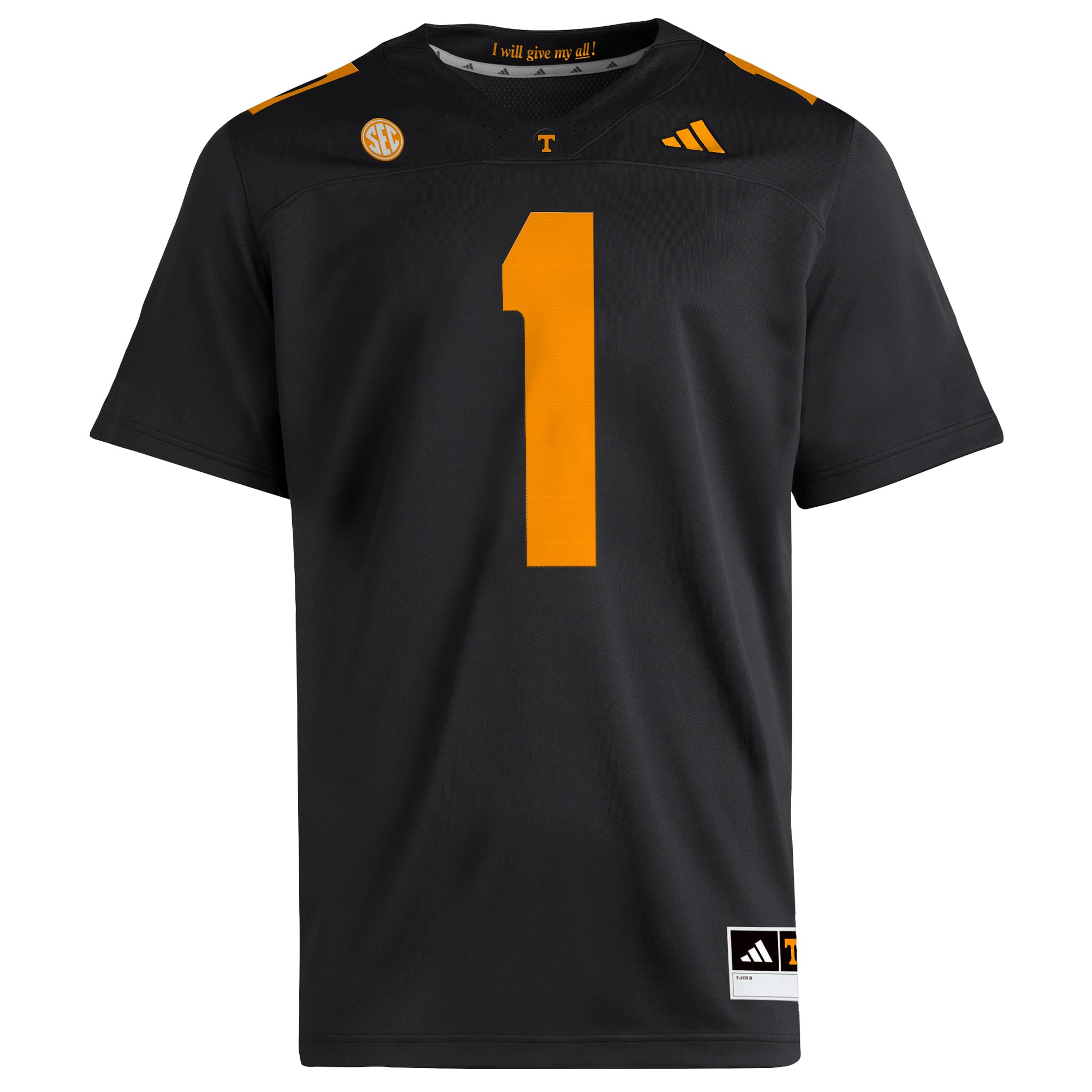 Tennessee Volunteers Jersey Black - detail view 1