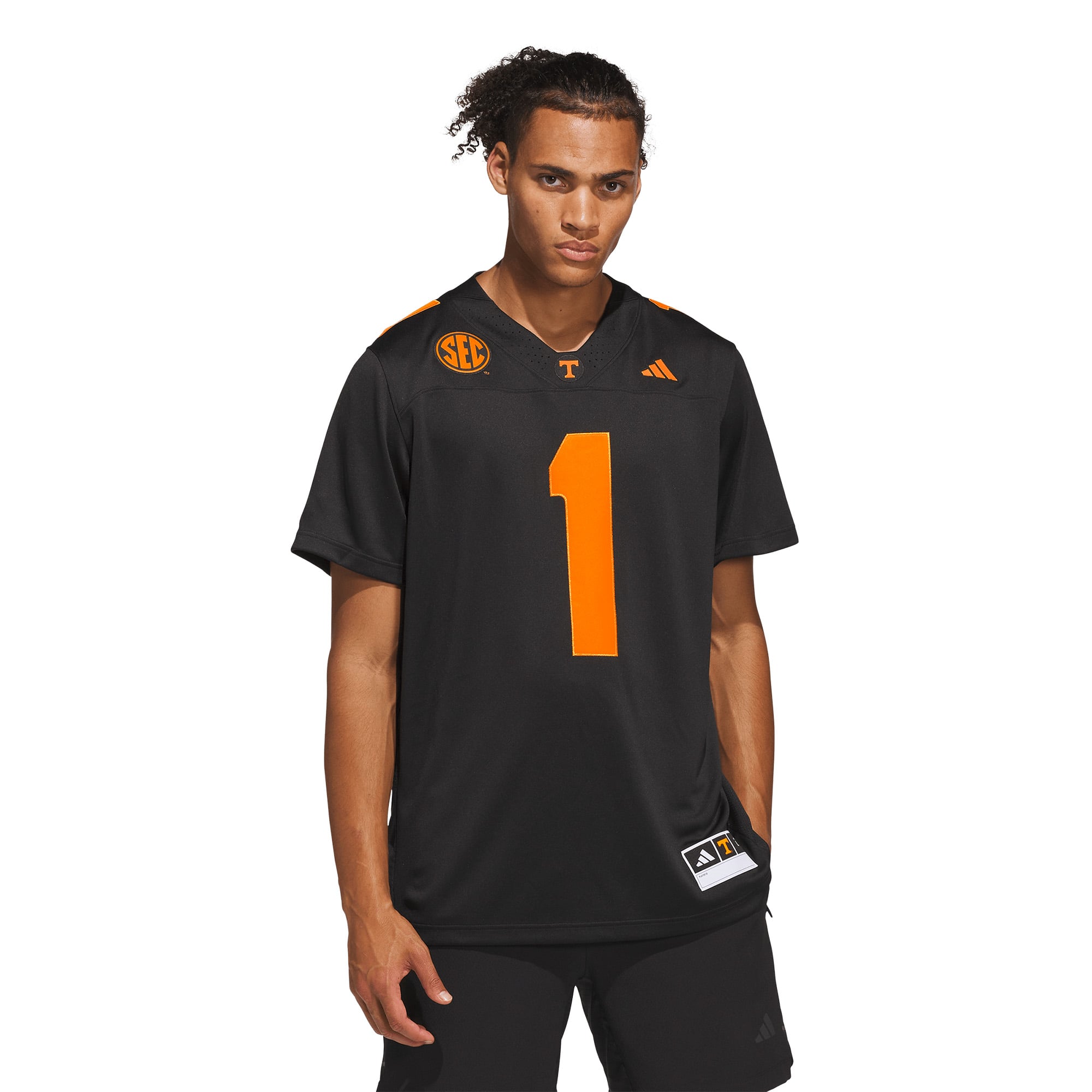Tennessee Volunteers Jersey Black - front and back view