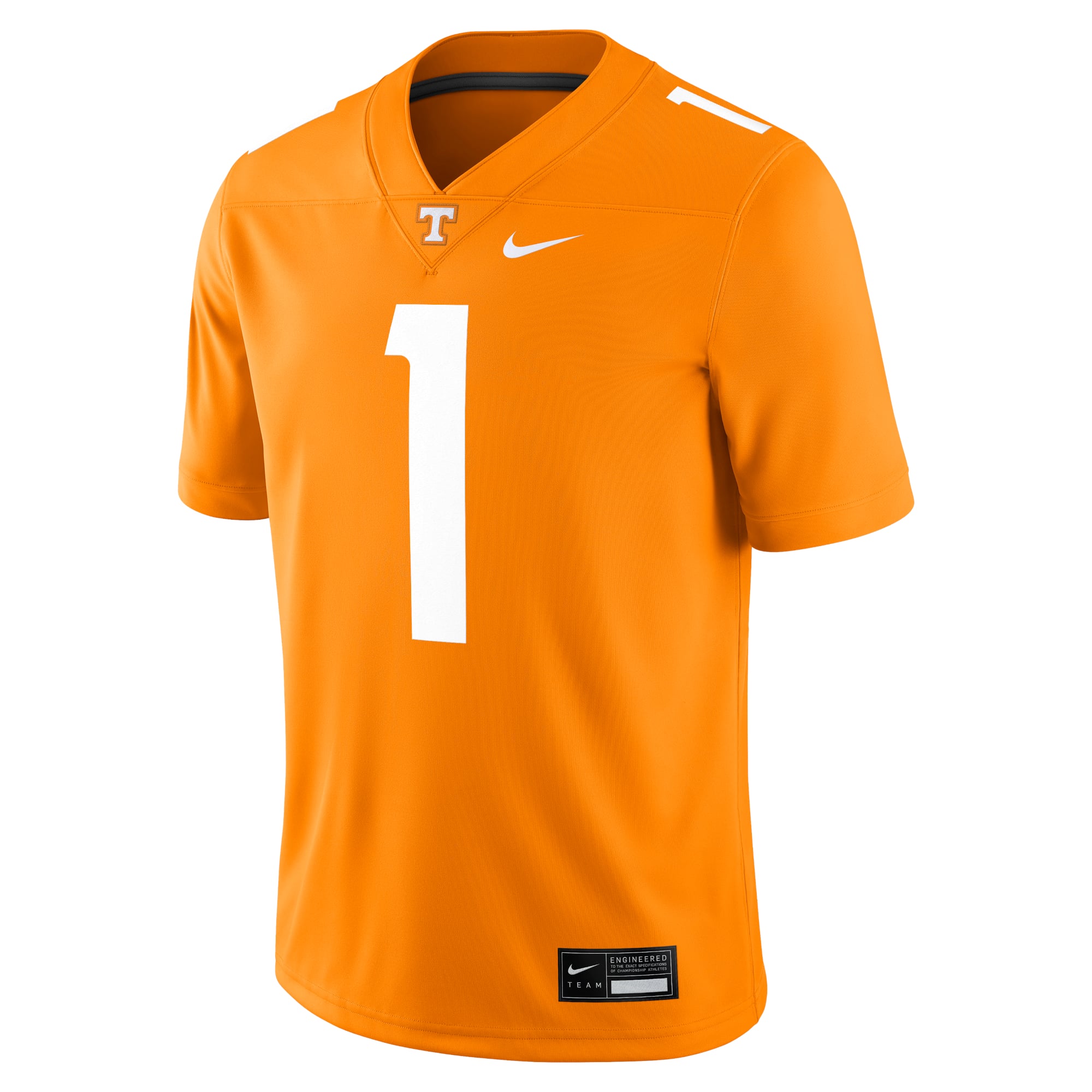 #1 Tennessee Volunteers Jersey Tennessee Orange - front view