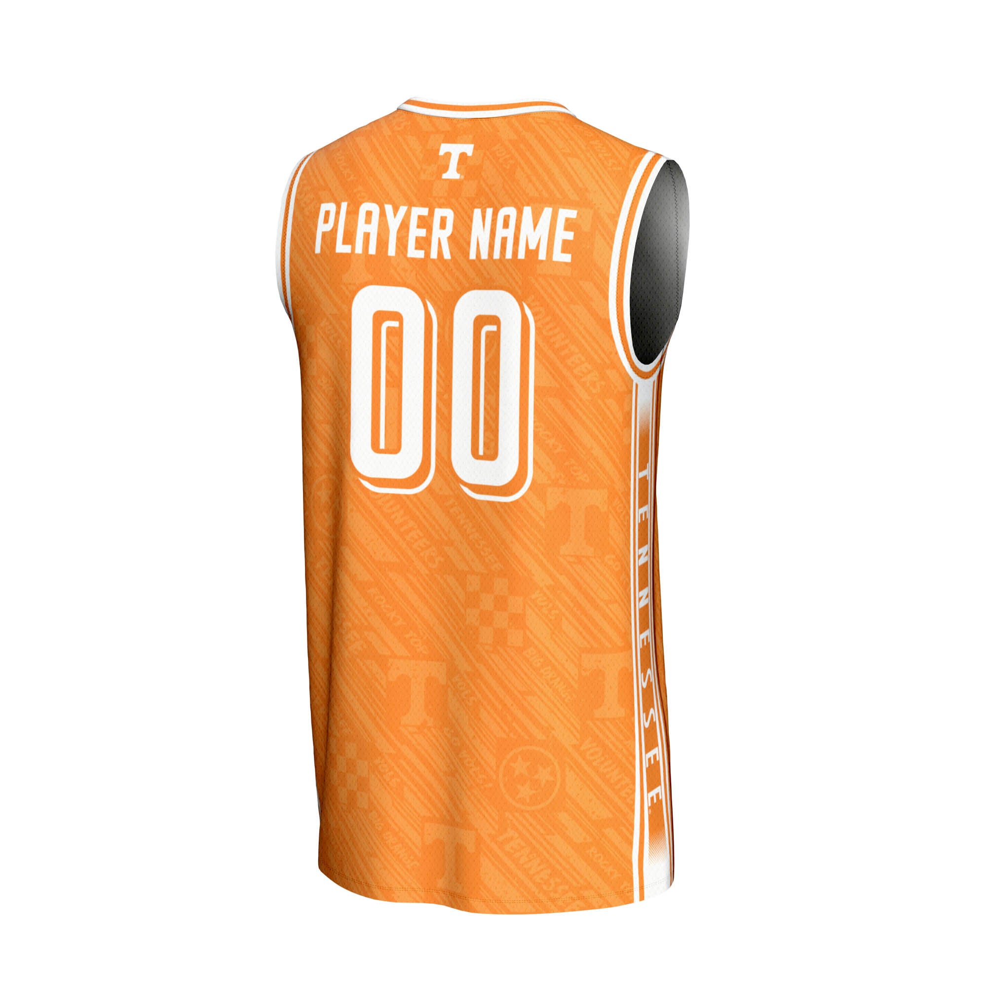 Tennessee Volunteers Men's Basketball Highlight Print Lightweight Jersey Tennessee - back view
