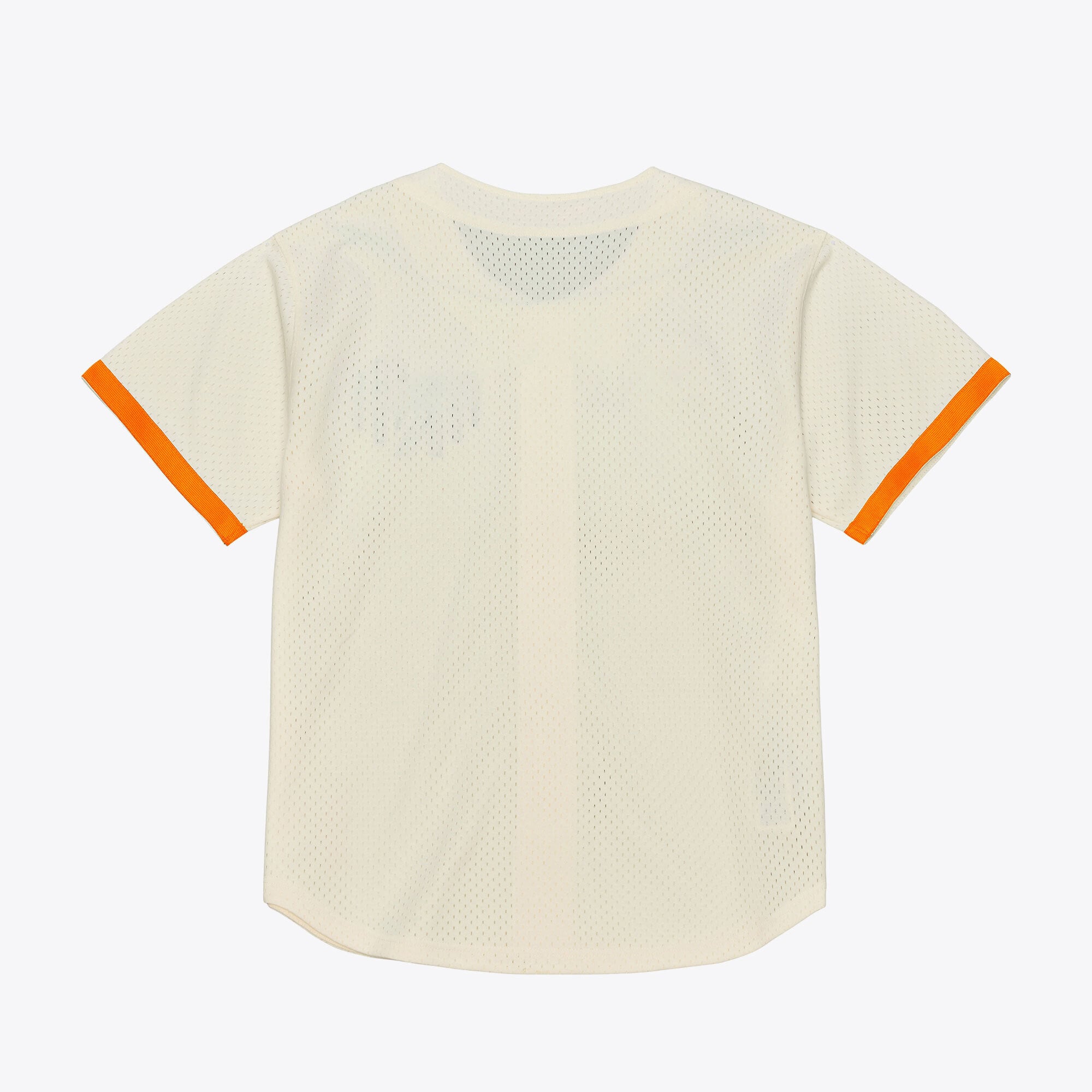 Tennessee Volunteers Mesh Button-Up Batting Practice Baseball Jersey Cream - front view