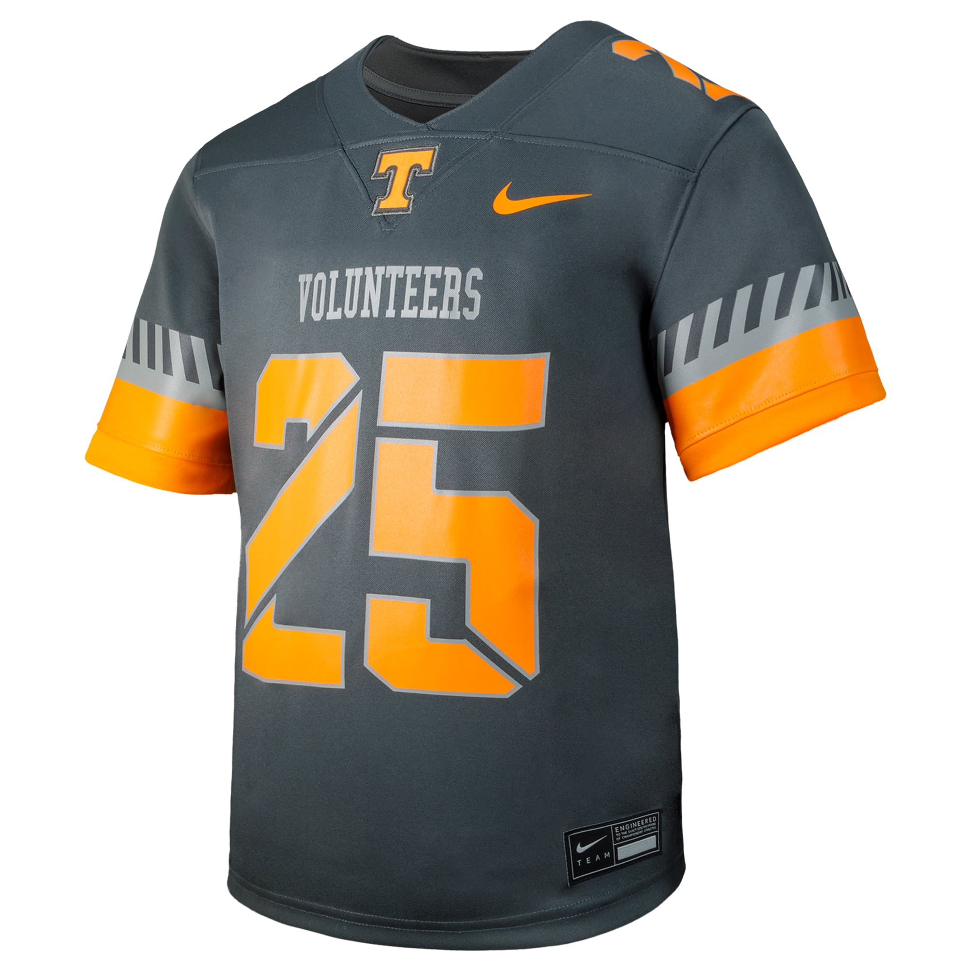 #25 Tennessee Volunteers Toddler Alternate Jersey Anthracite - front view