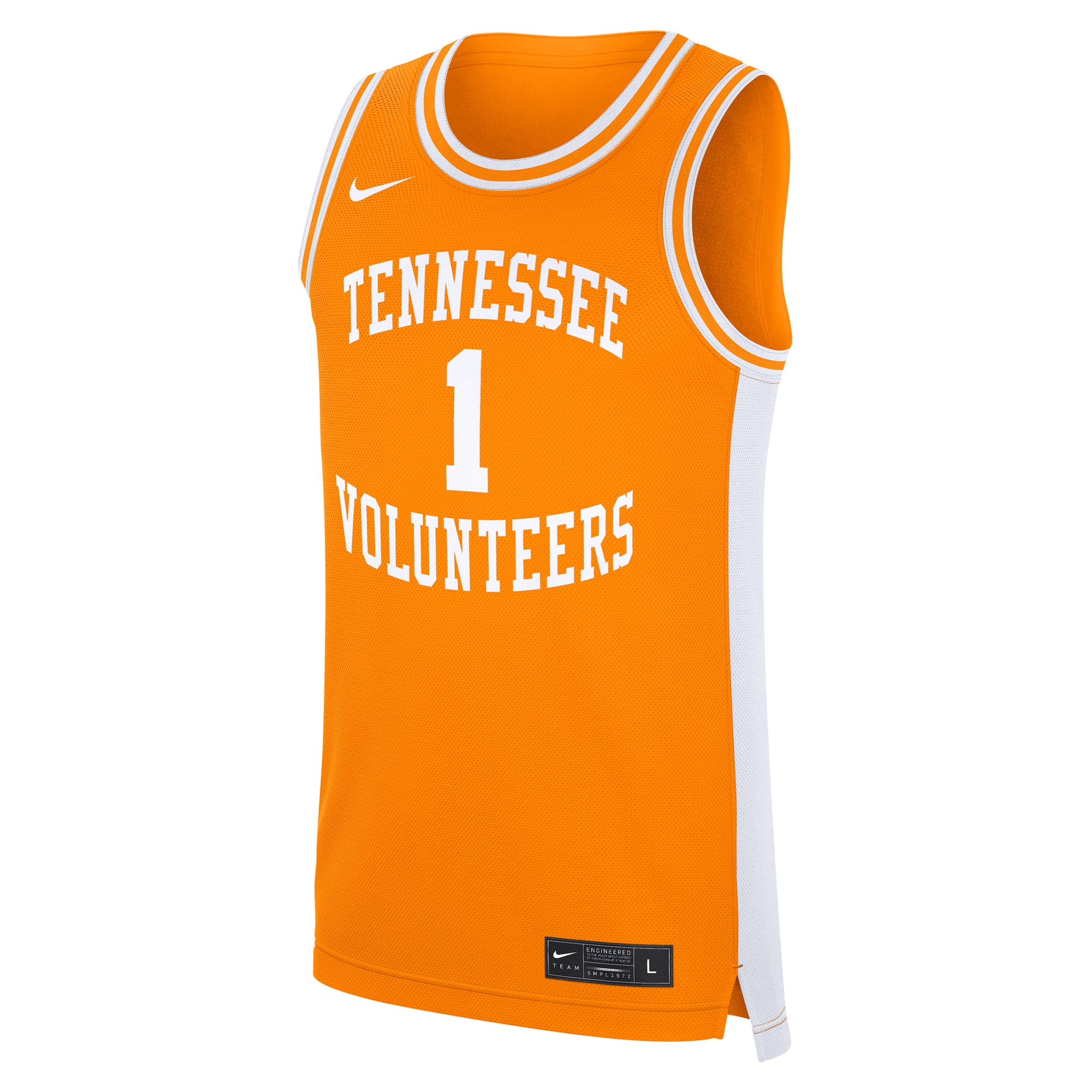 #1 Tennessee Volunteers Road Jersey Tennessee Orange - front view