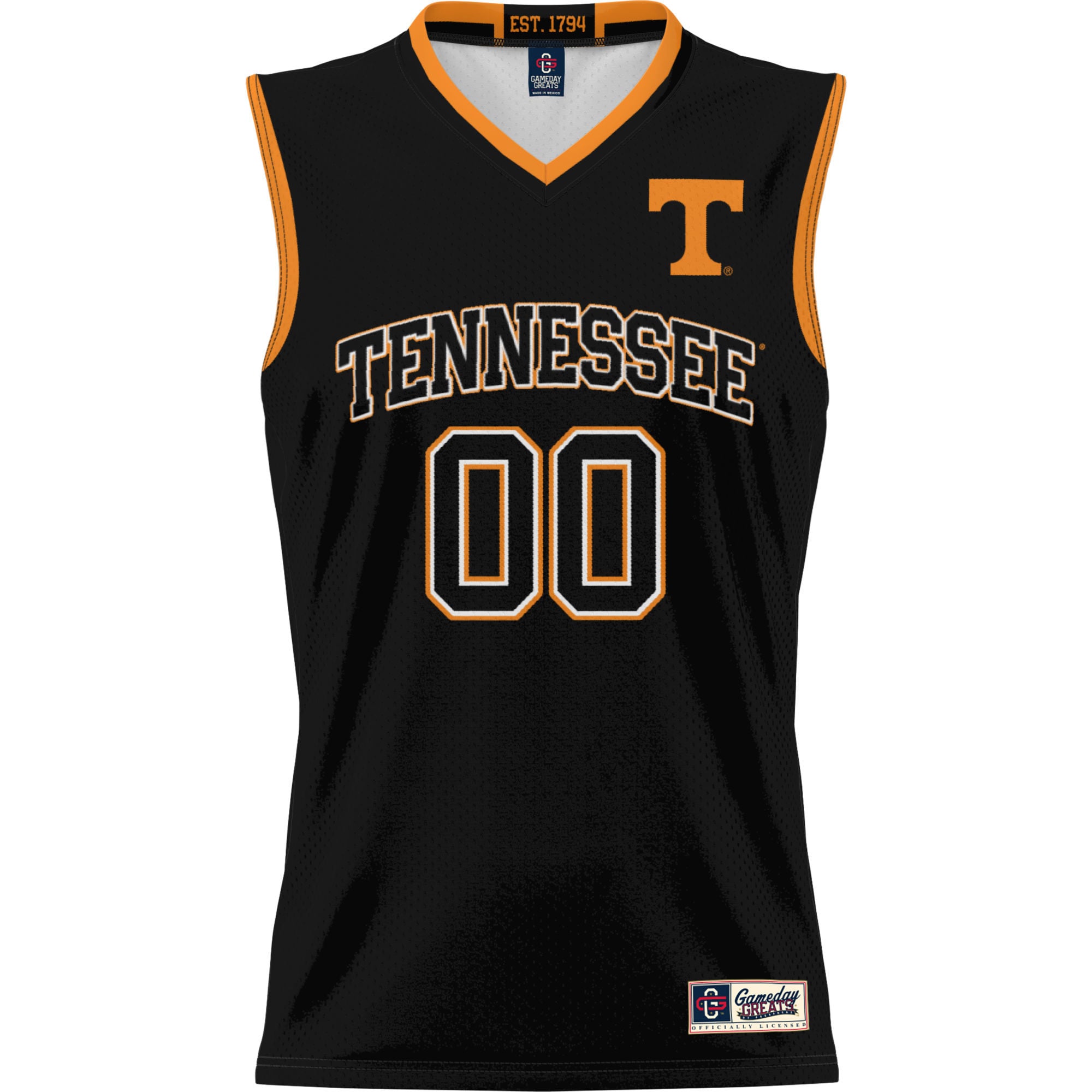 Tennessee Volunteers Youth Lightweight Women's Basketball Jersey Black - front view