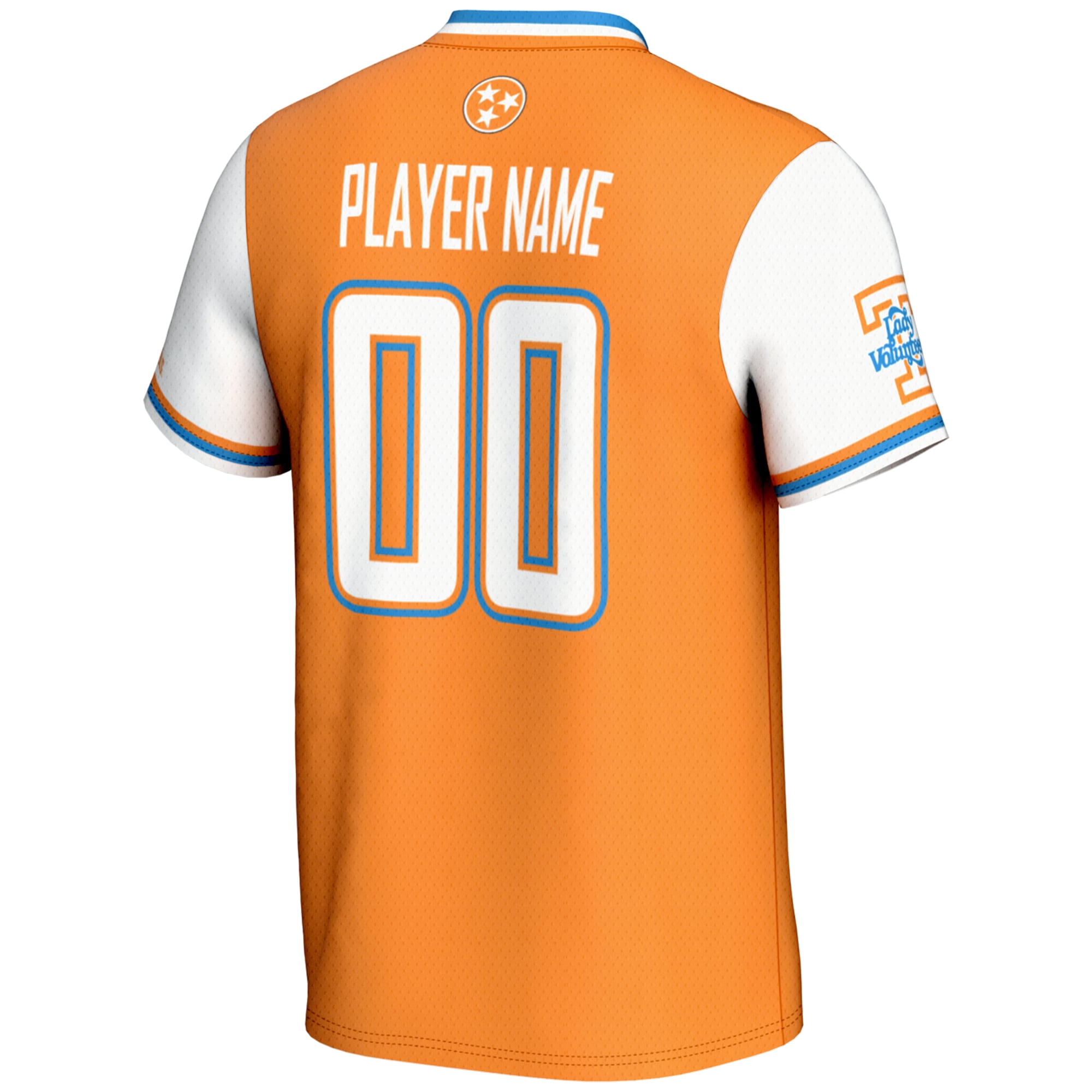 Tennessee Volunteers Youth Lightweight Softball Jersey Orange - back view