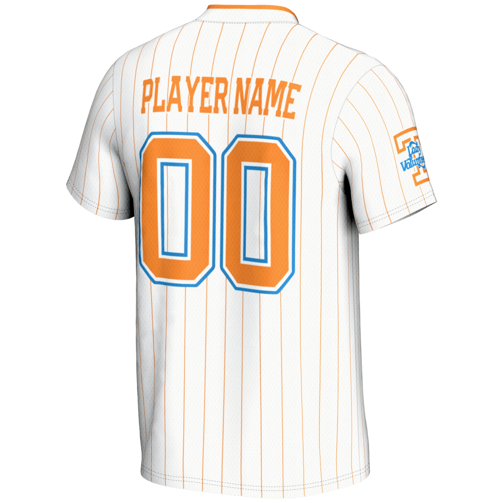 Tennessee Volunteers Youth Lightweight Softball Jersey White - back view