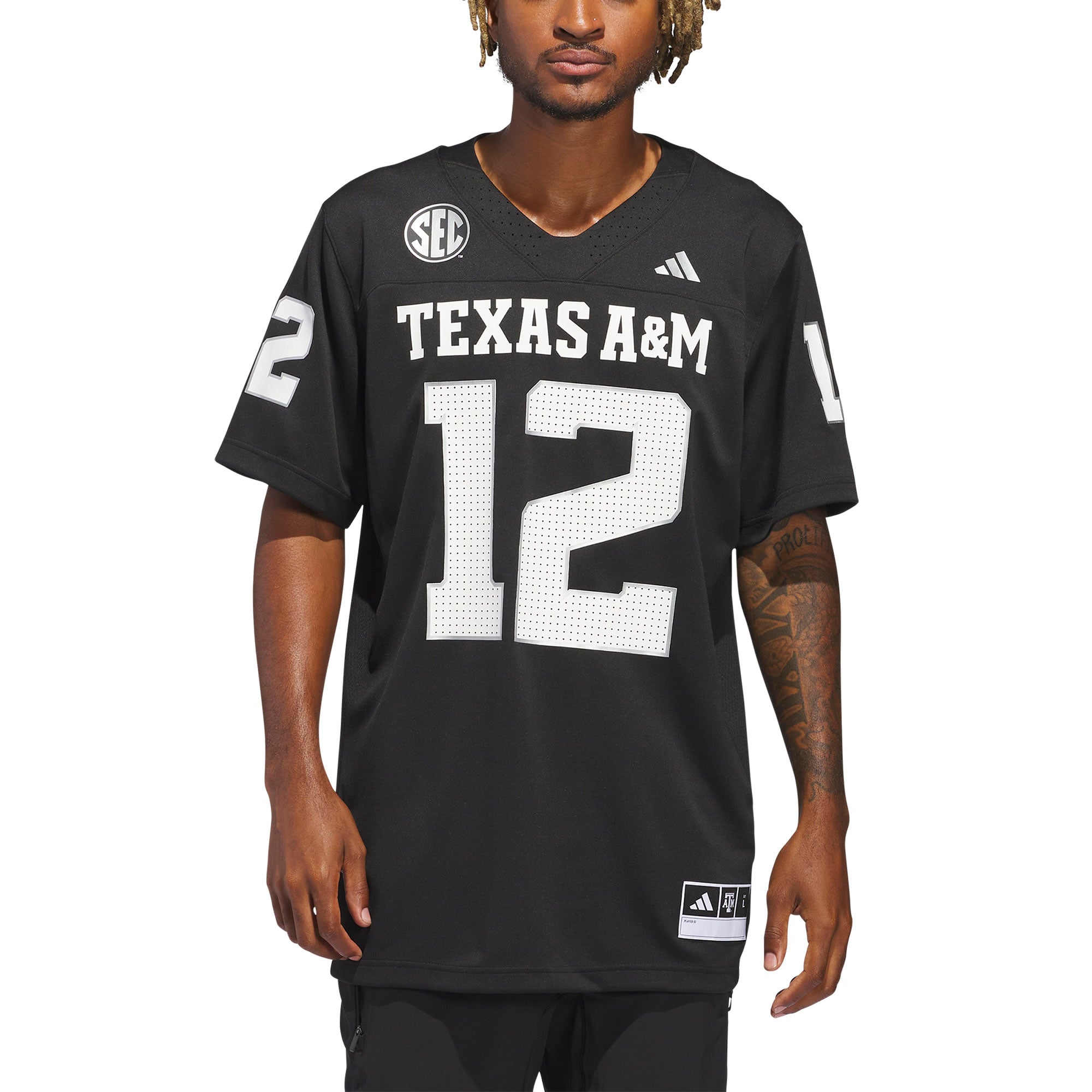 Texas A&M Aggies Alternate Strategy Jersey Black - back view