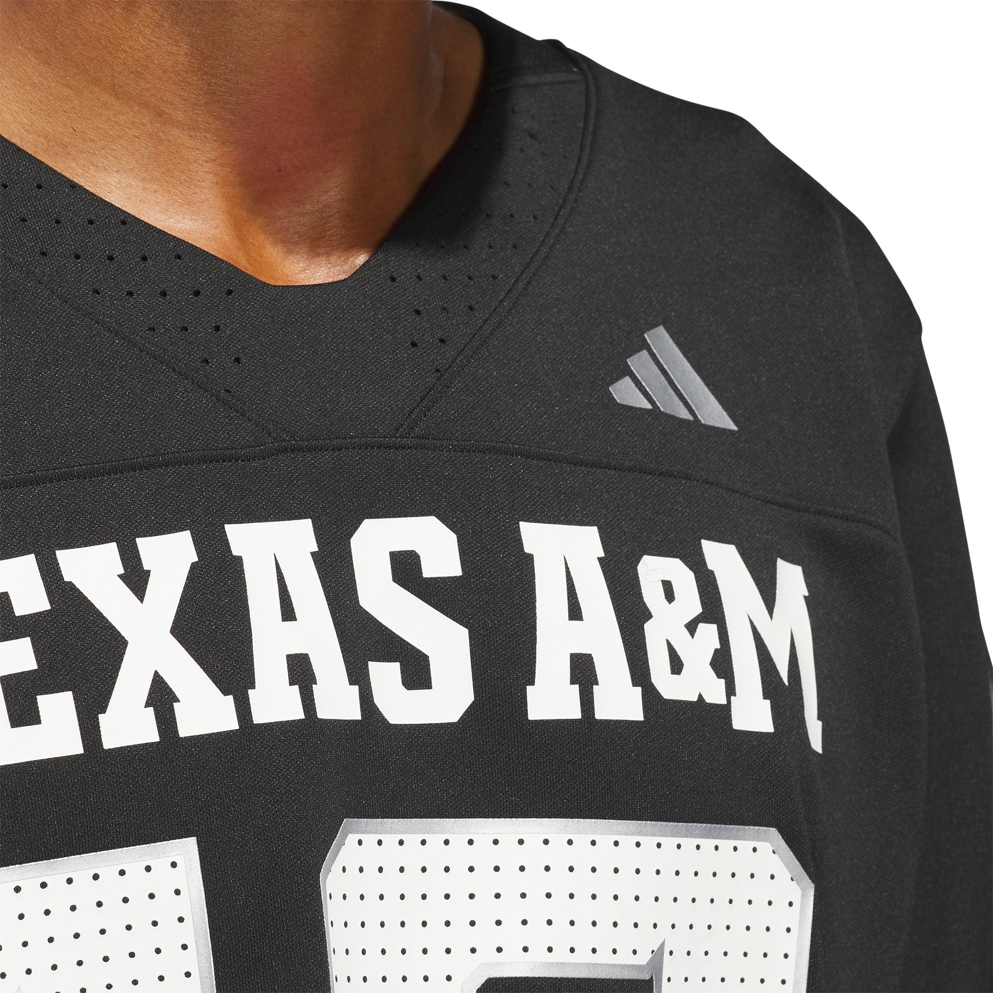 Texas A&M Aggies Alternate Strategy Jersey Black - detail view 1