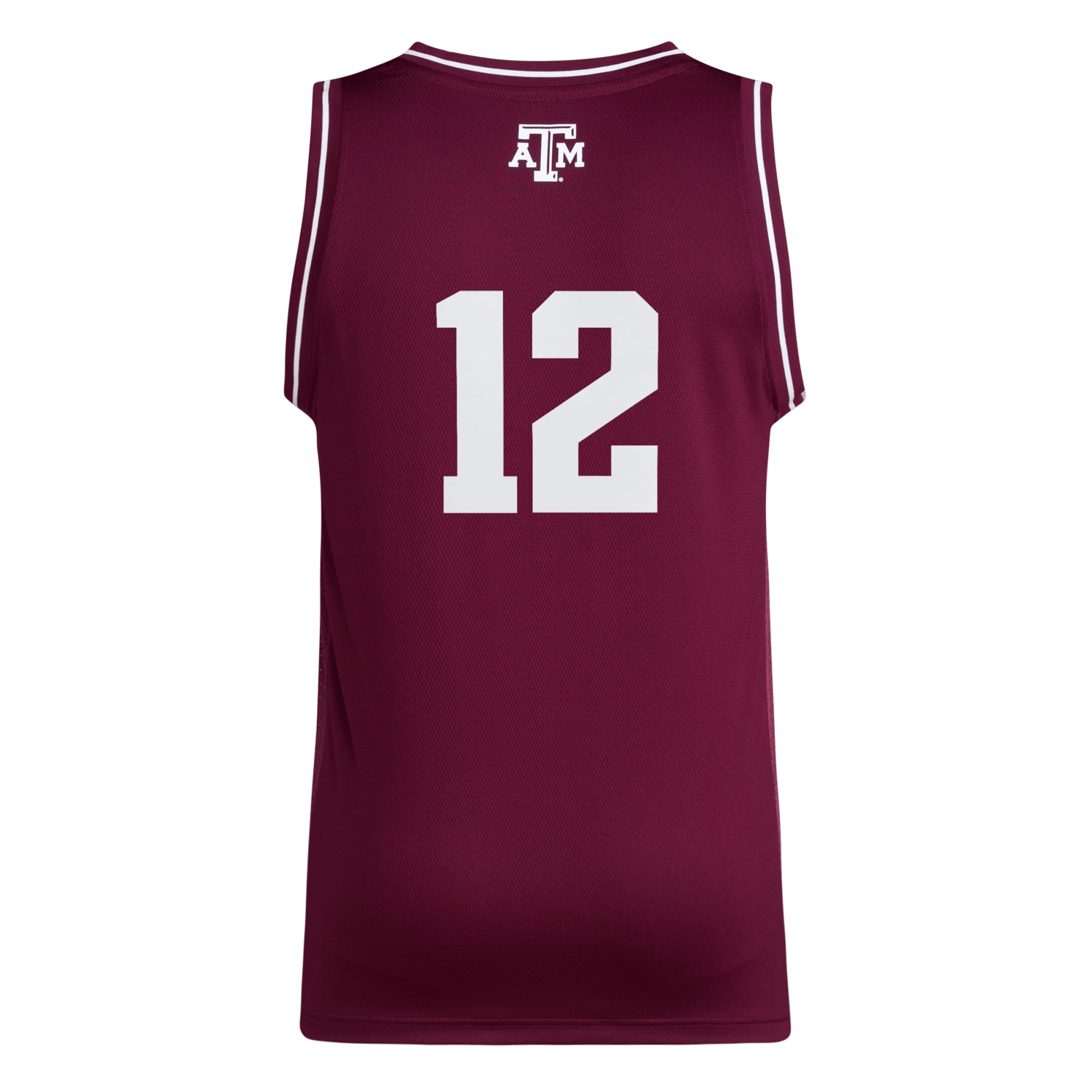 #12 Texas A&M Aggies Jersey Maroon - back view
