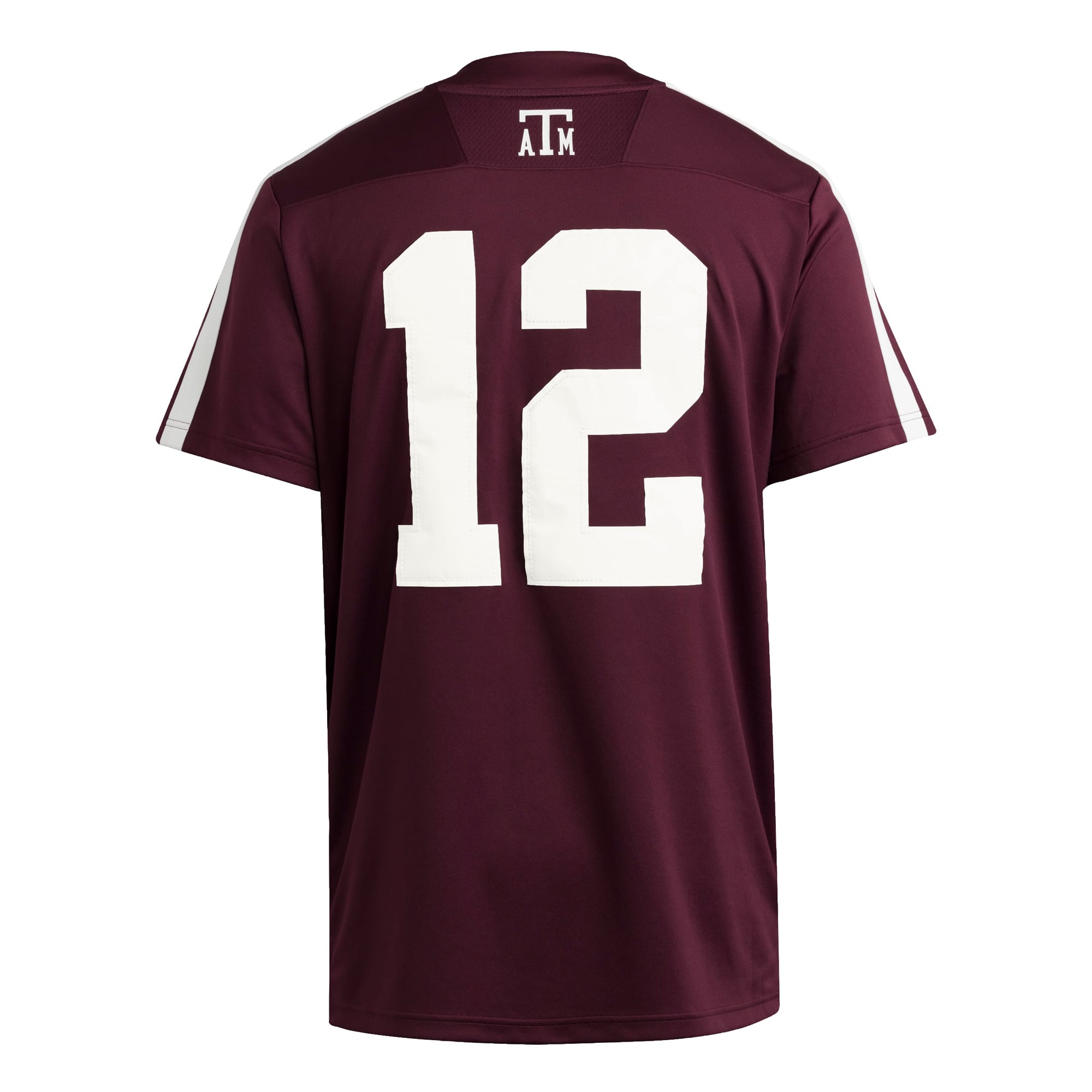 #12 Texas A&M Aggies Strategy Jersey Maroon - back view