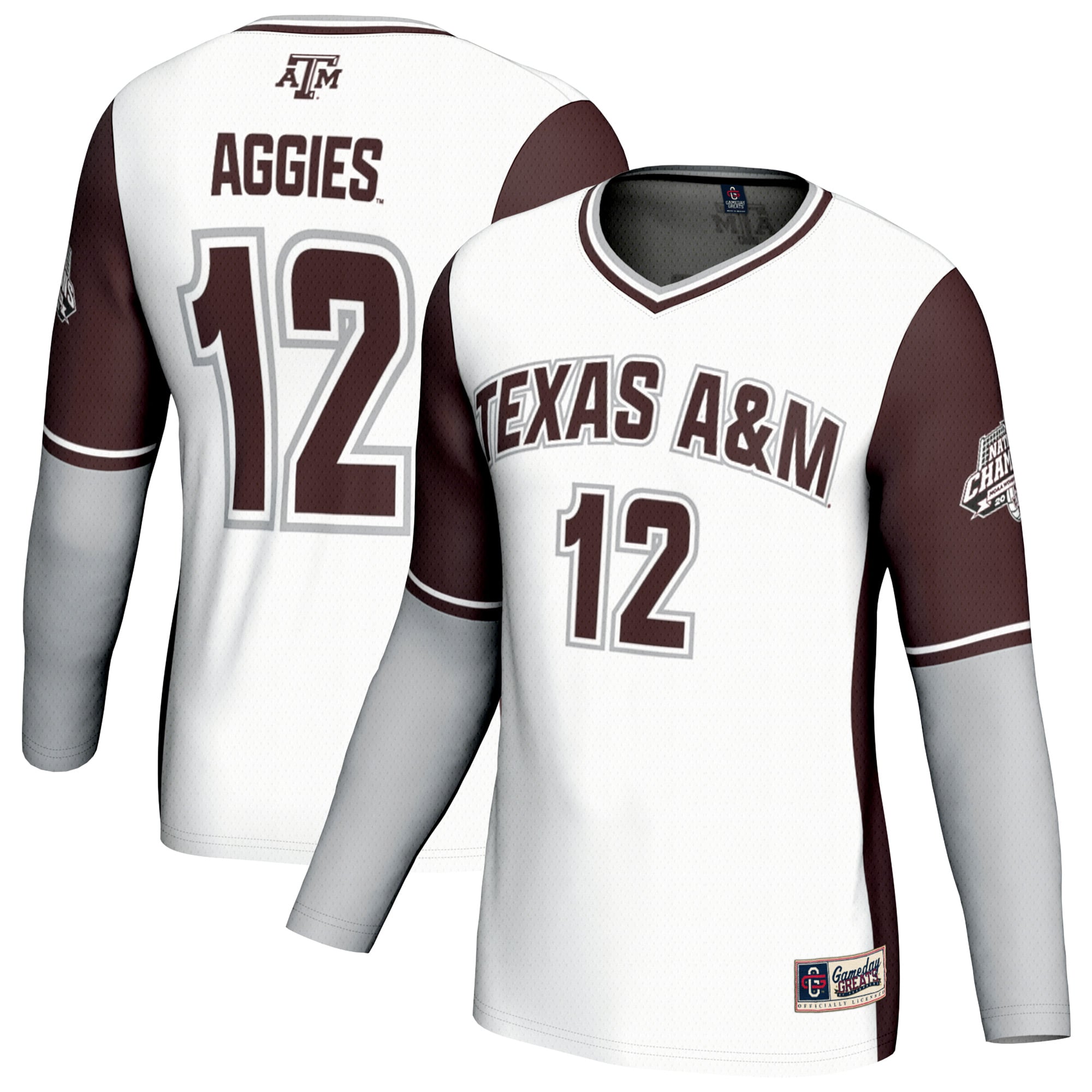 Texas A&M Aggies Unisex 2025 NCAA Volleyball National Champions Commemorative - front and back view