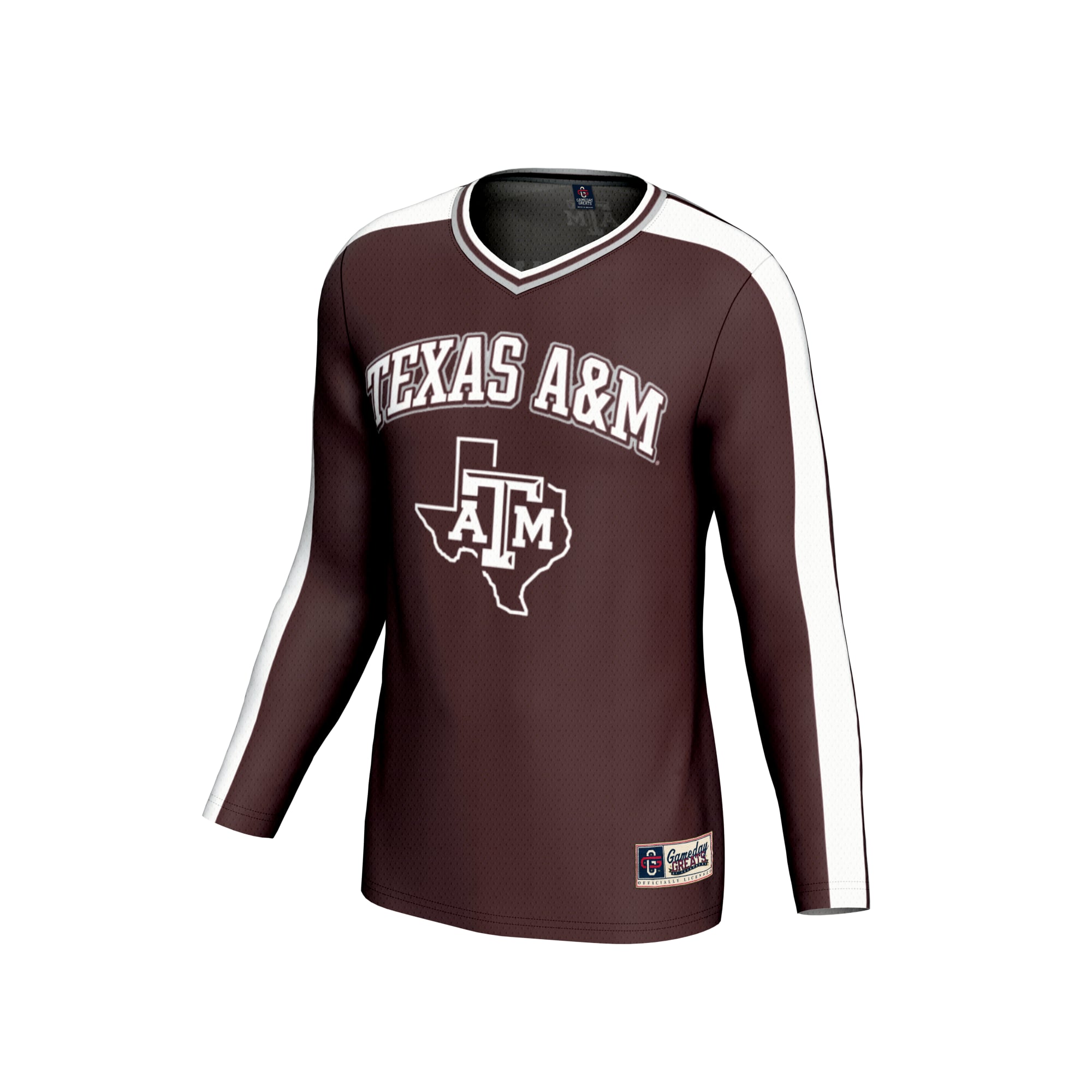 Texas A&M Aggies Unisex Collegiate Women's Volleyball Lightweight Fashion Jersey - front view