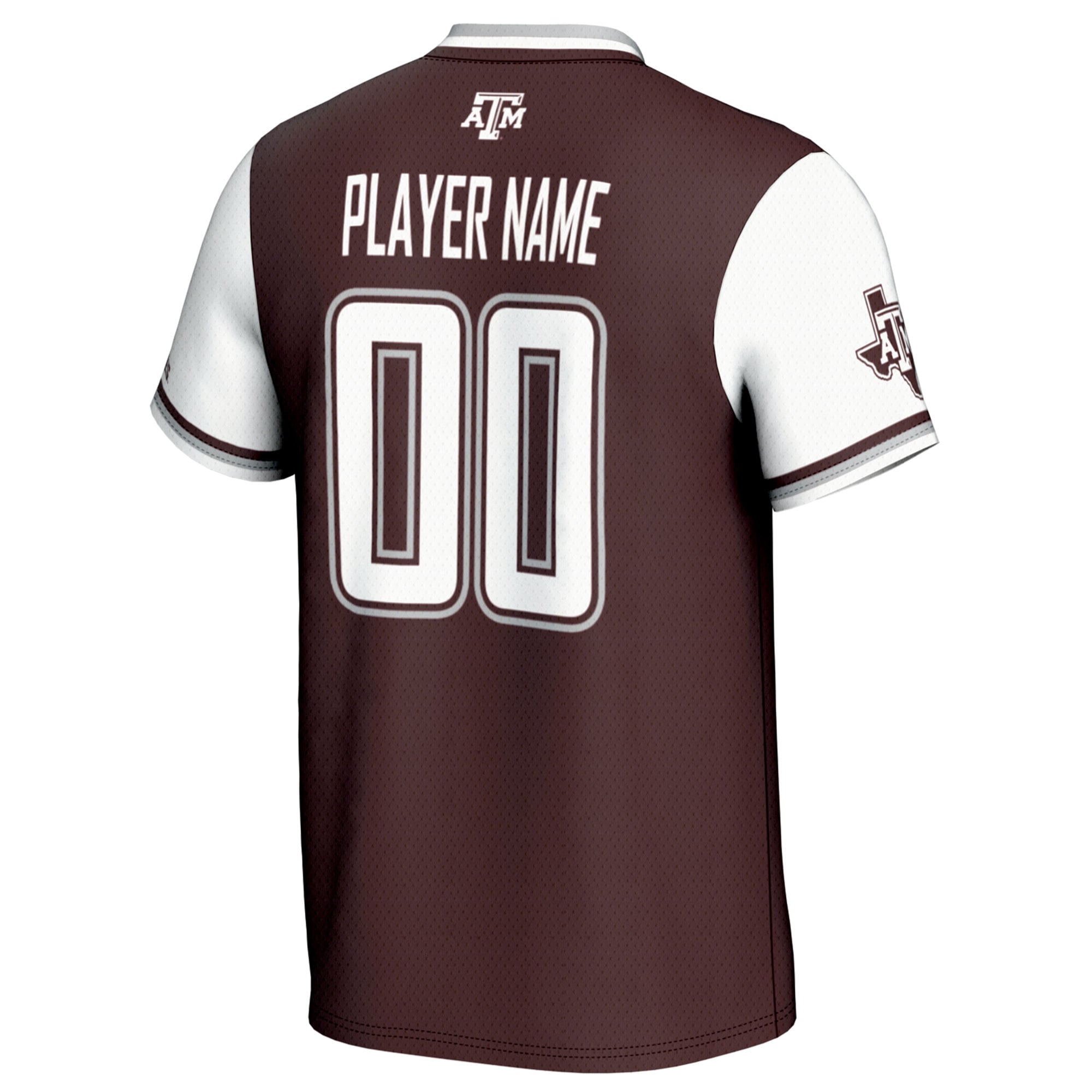 Texas A&M Aggies Unisex Lightweight Softball Jersey Maroon - back view
