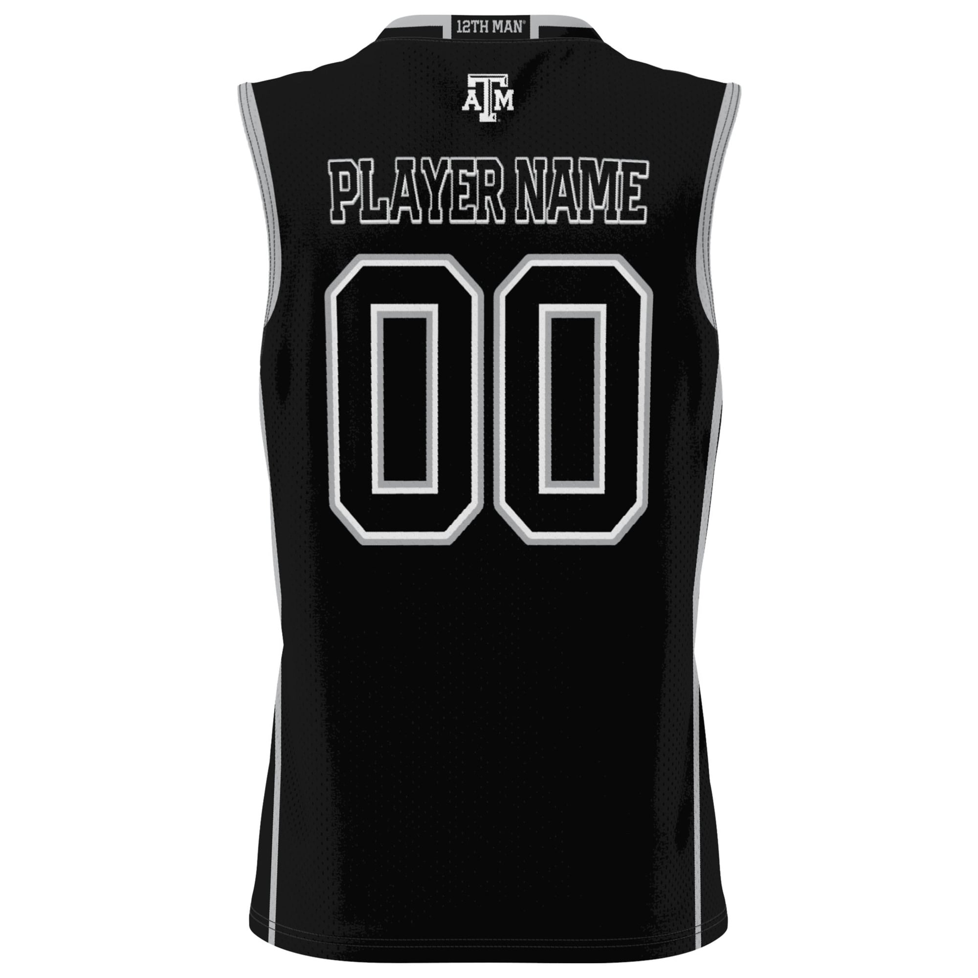 Texas A&M Aggies Youth Lightweight Women's Basketball Jersey Black - back view