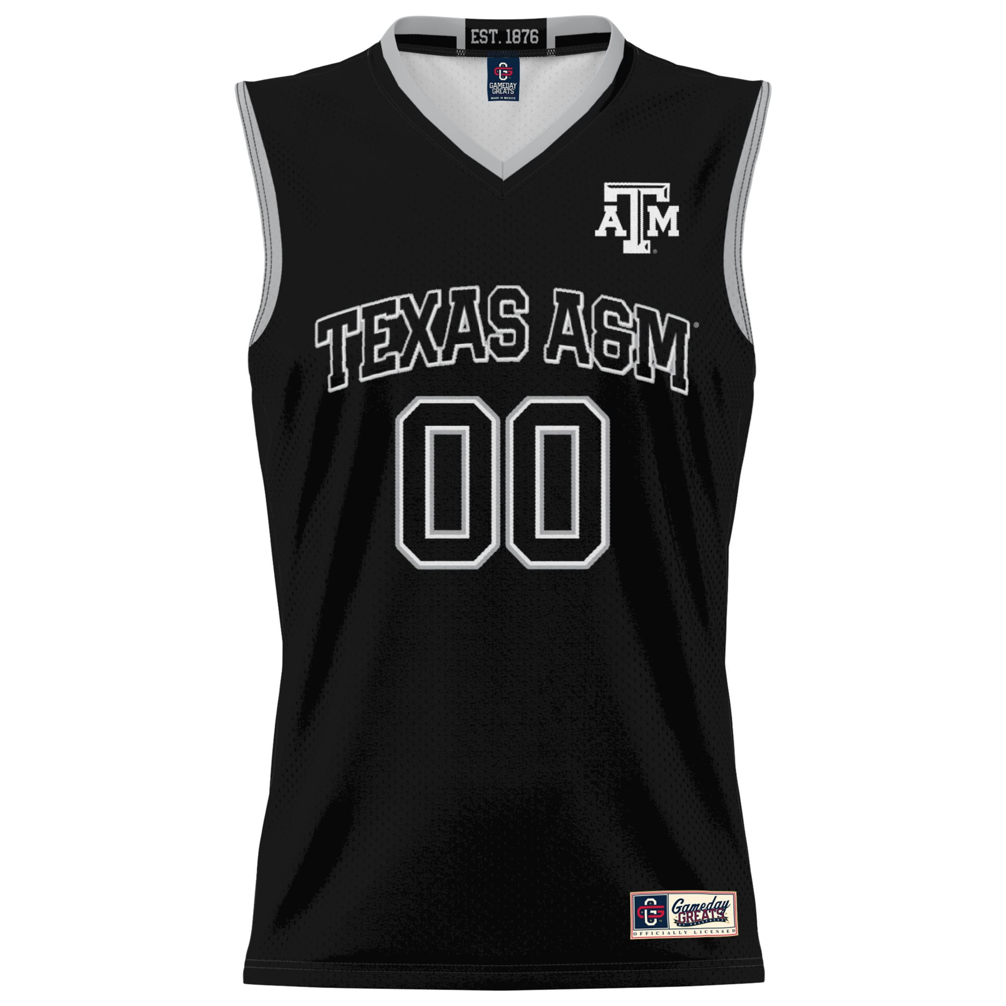 Texas A&M Aggies Youth Lightweight Women's Basketball Jersey Black - front view