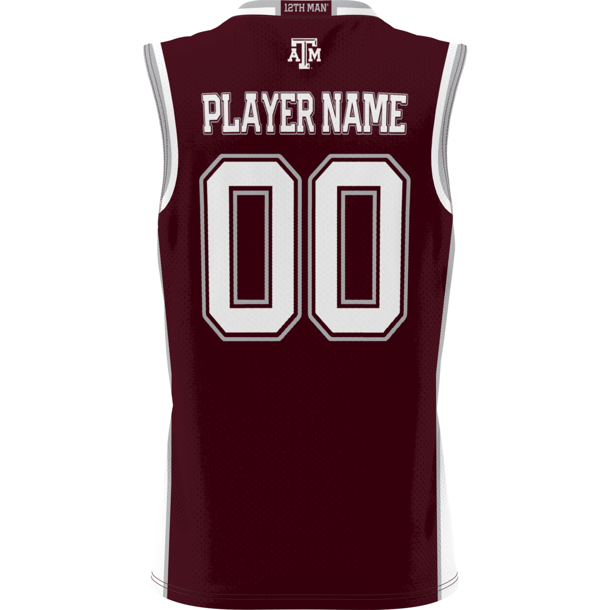 Texas A&M Aggies Unisex Lightweight Women's Basketball Jersey Maroon - back view