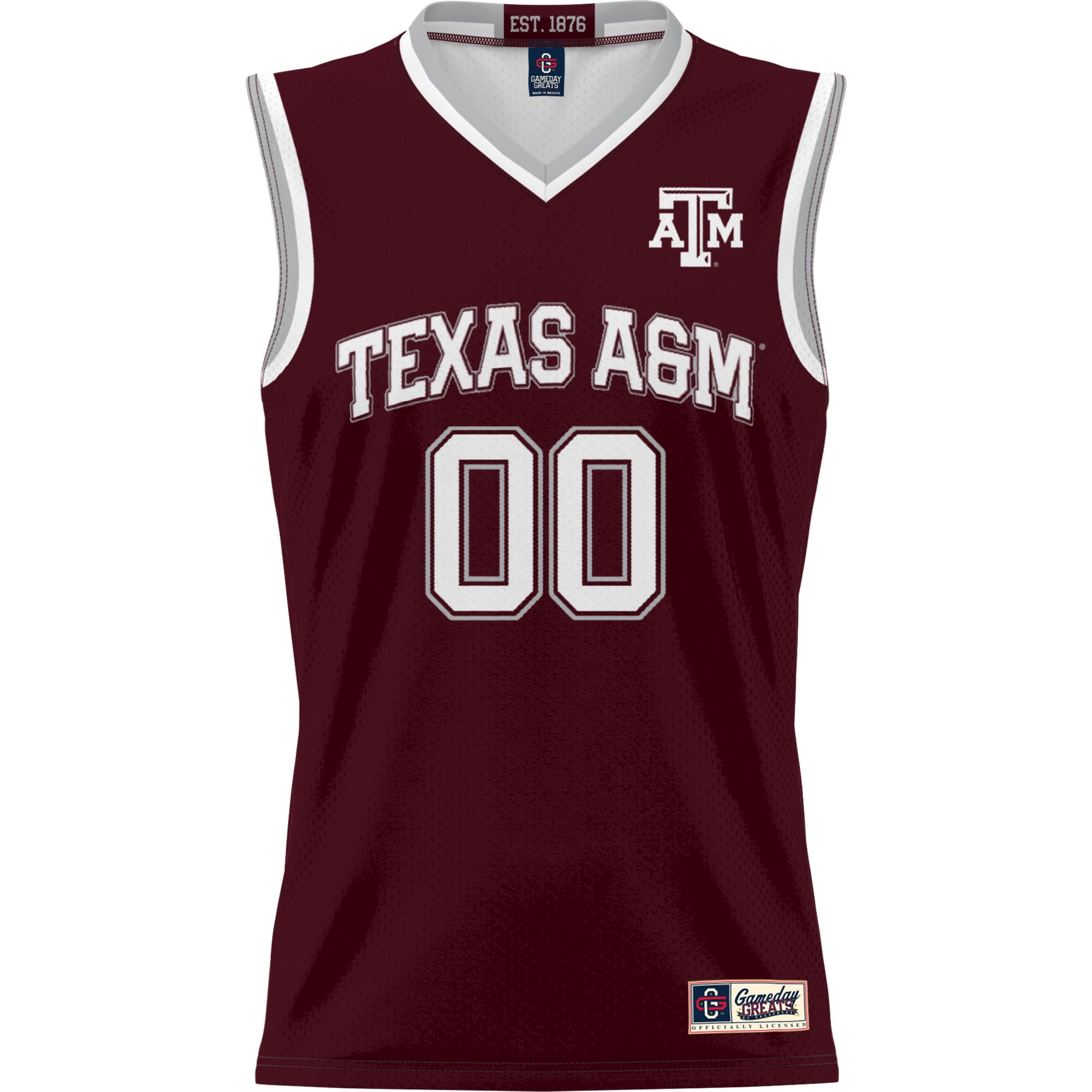 Texas A&M Aggies Unisex Lightweight Women's Basketball Jersey Maroon - front view