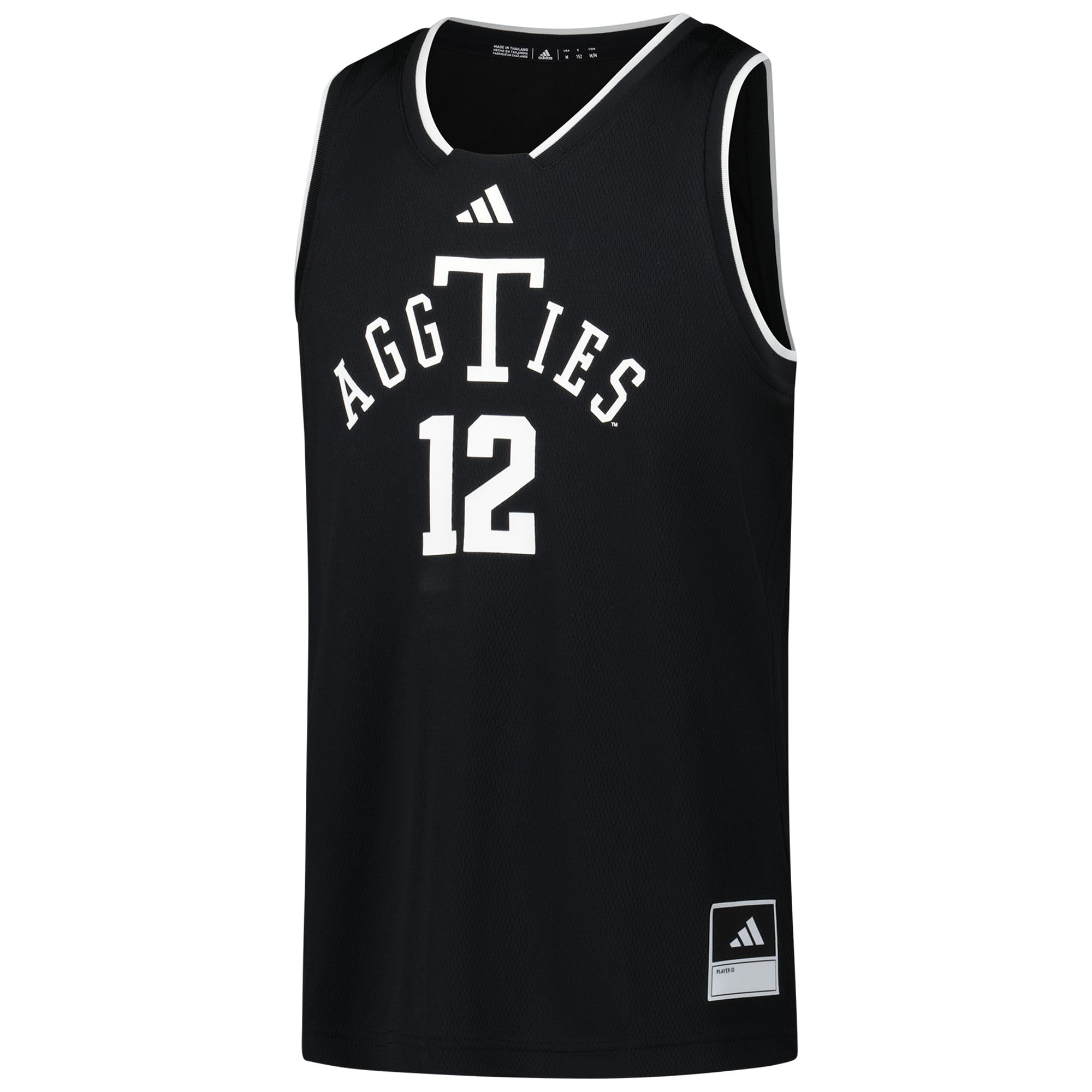 #12 Texas A&M Aggies Youth Alternate Jersey Black - front view