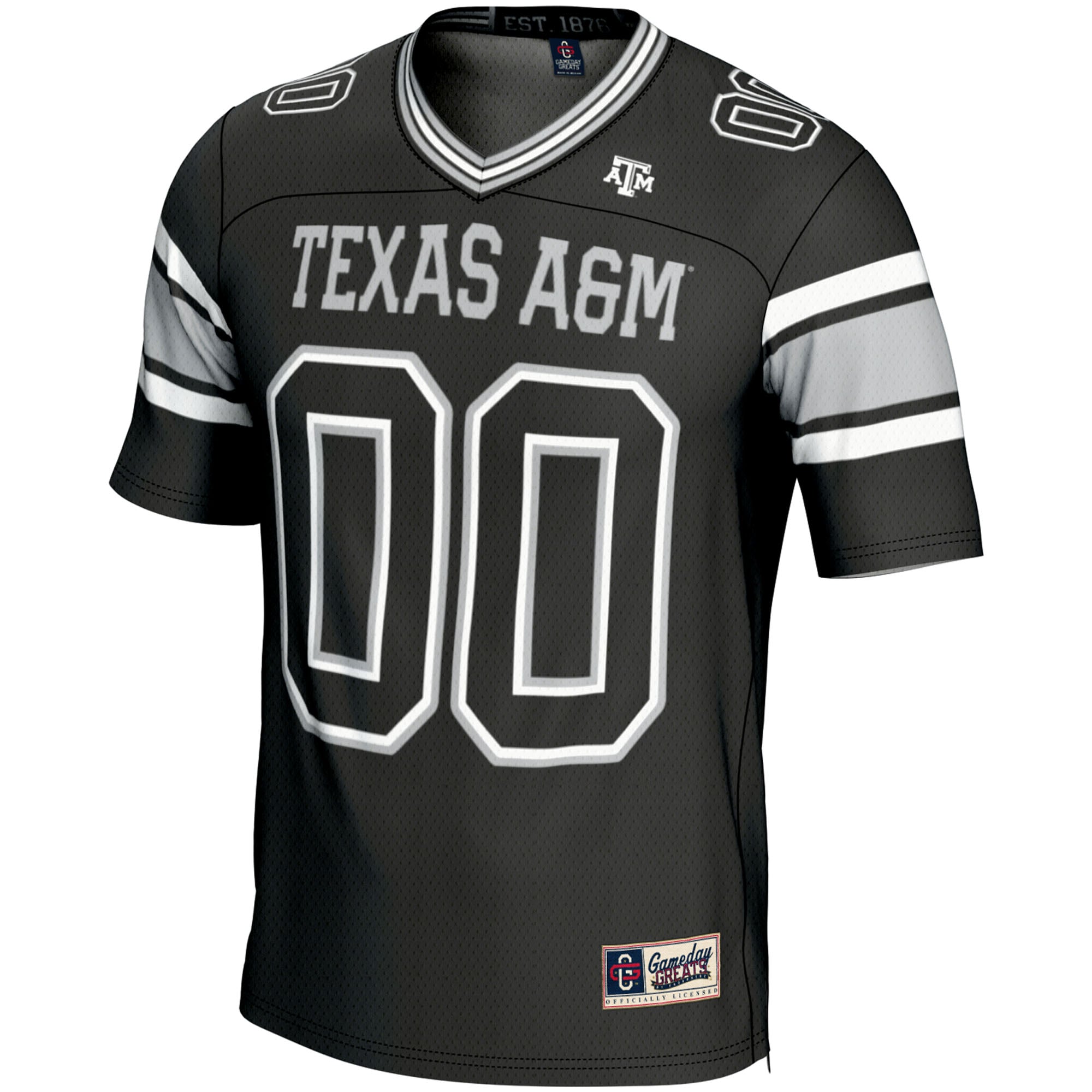 Texas A&M Aggies Youth Football Jersey Black - front view