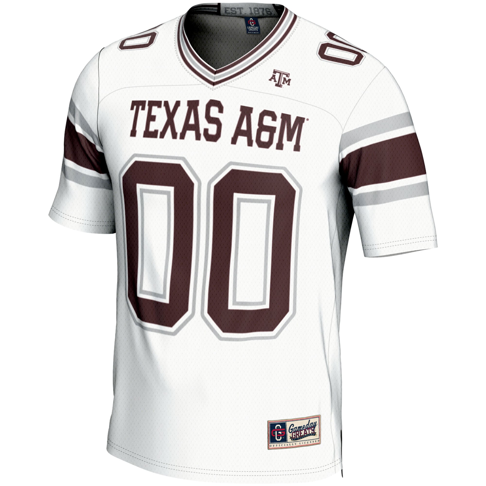 Texas A&M Aggies Youth Football Jersey White - front view