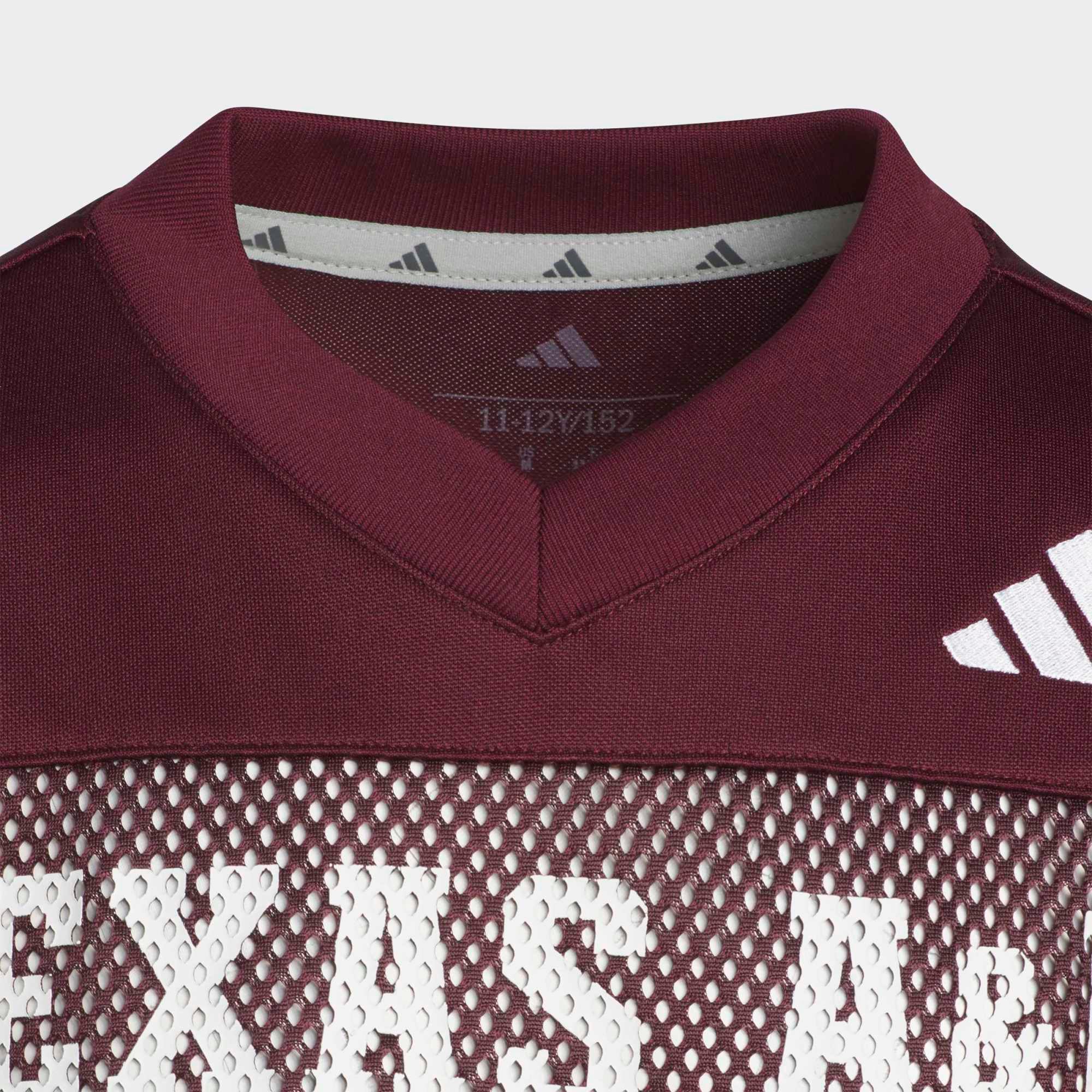 Texas A&M Aggies Youth Tailgate Jersey Maroon - back view