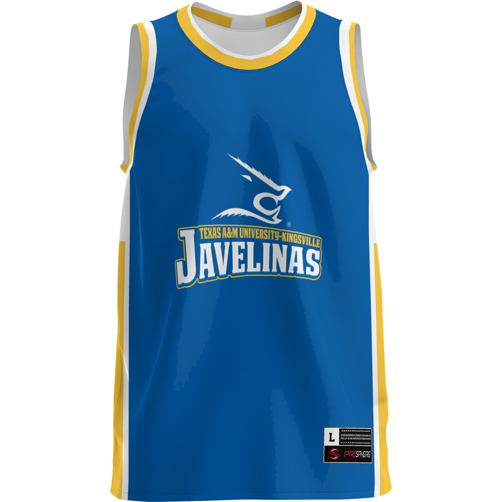 Texas A&M Kingsville Javelinas Lightweight Basketball Jersey Blue - front view
