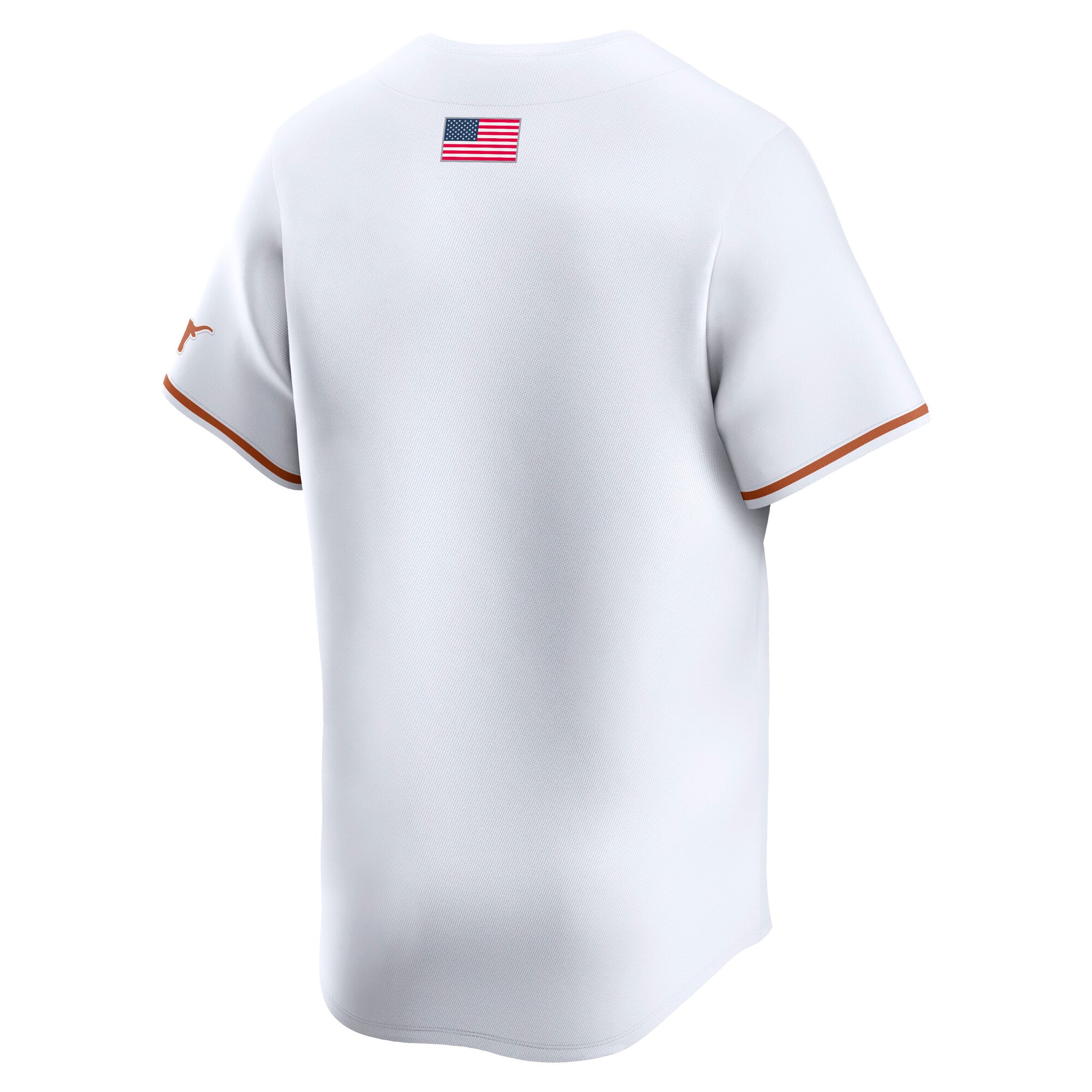 Texas Longhorns Baseball Jersey White - back view