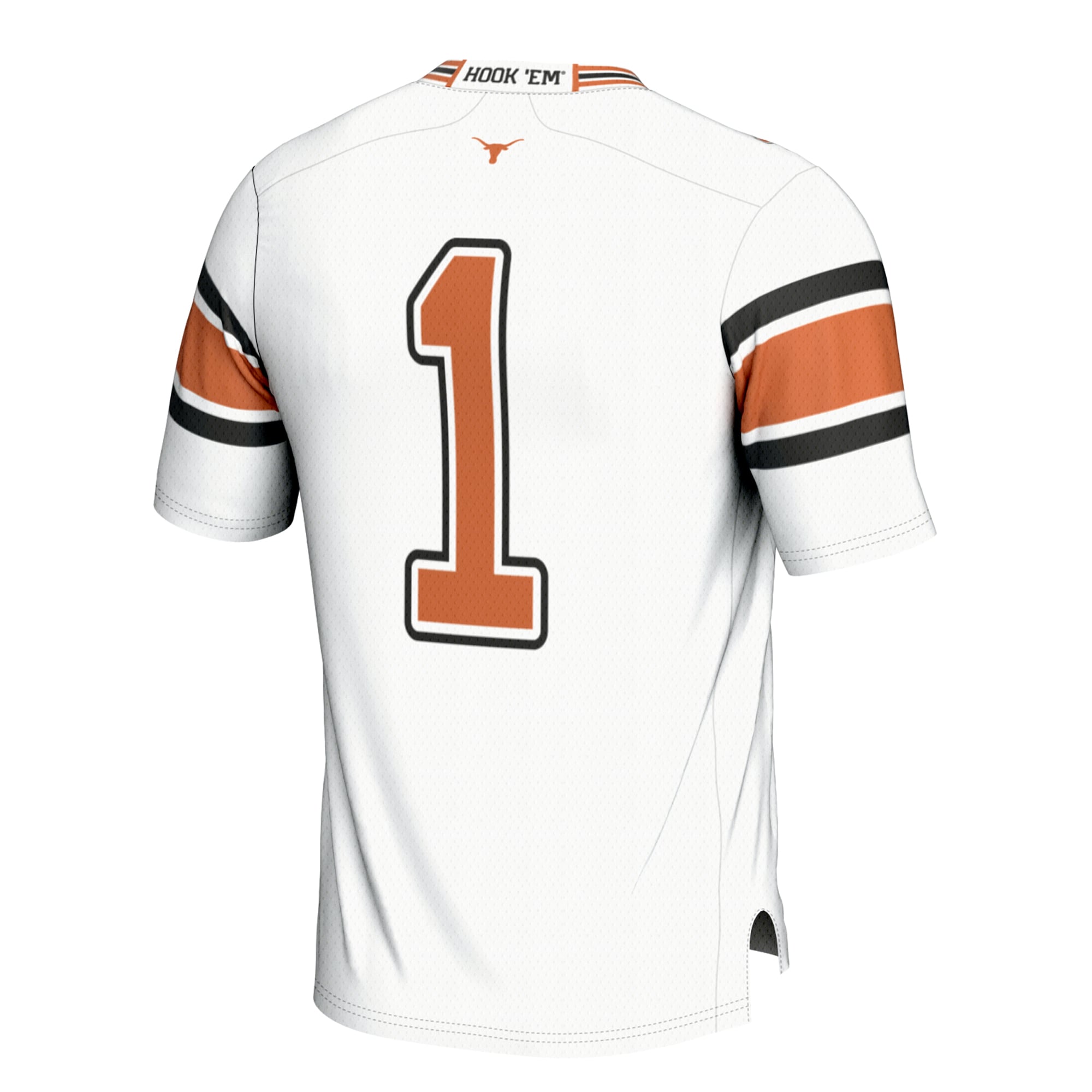 #1 Texas Longhorns Football Jersey Cardinal - back view