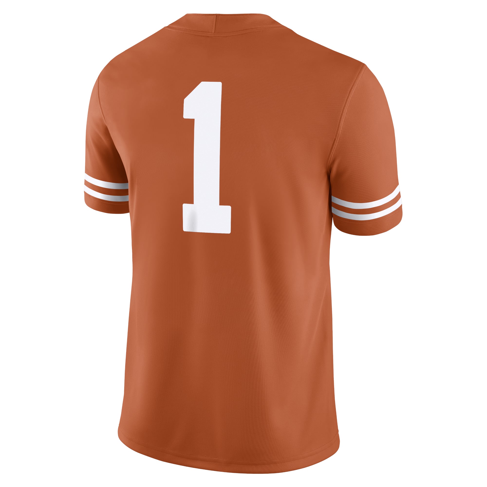 #1 Texas Longhorns Jersey Texas Orange - back view