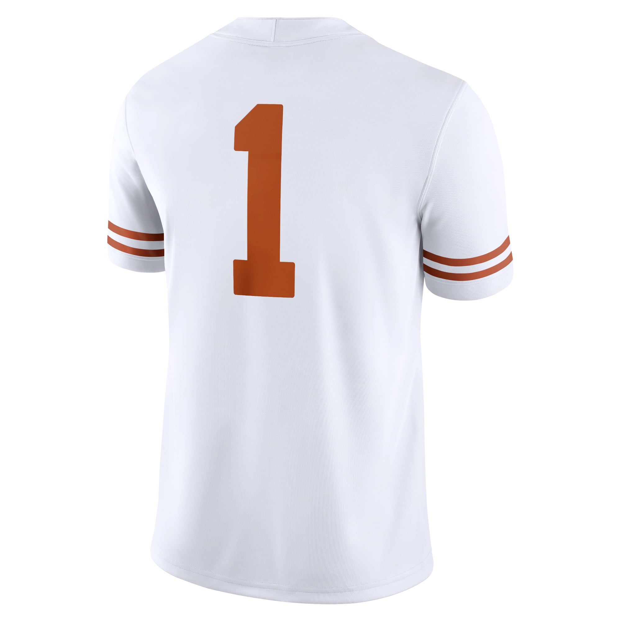 #1 Texas Longhorns Jersey White - back view